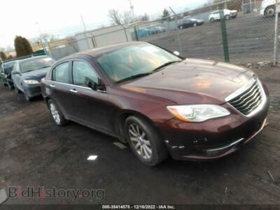 2013 Chrysler 200 LIMITED, burgundy — VIN 1C3CCBCG7DN598772, IAAI