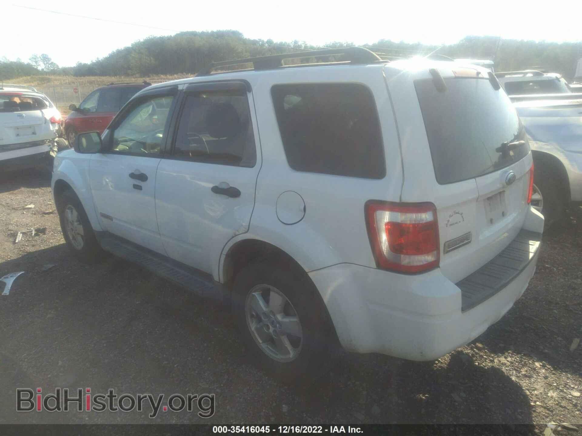 2008 FORD ESCAPE - VIN: 1FMCU03Z38KD92205 - Фото 3