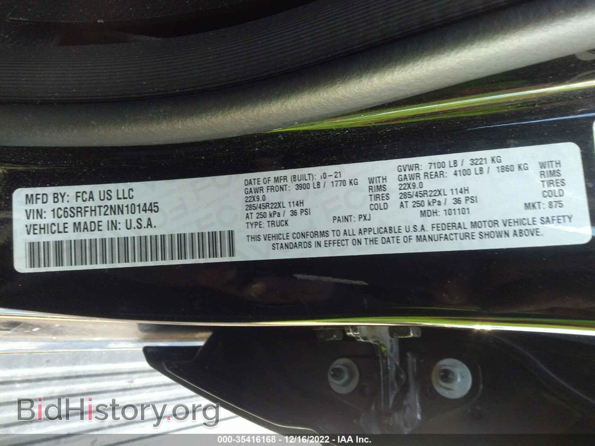 2022 RAM 1500 - VIN: 1C6SRFHT2NN101445 - Photo 9