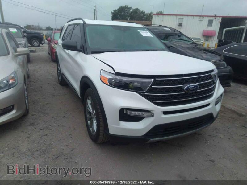 2022 Ford EXPLORER XLT (VIN 1FMSK7DH0NGB17132) — photo 1 of 11, IAAI, damage: rear