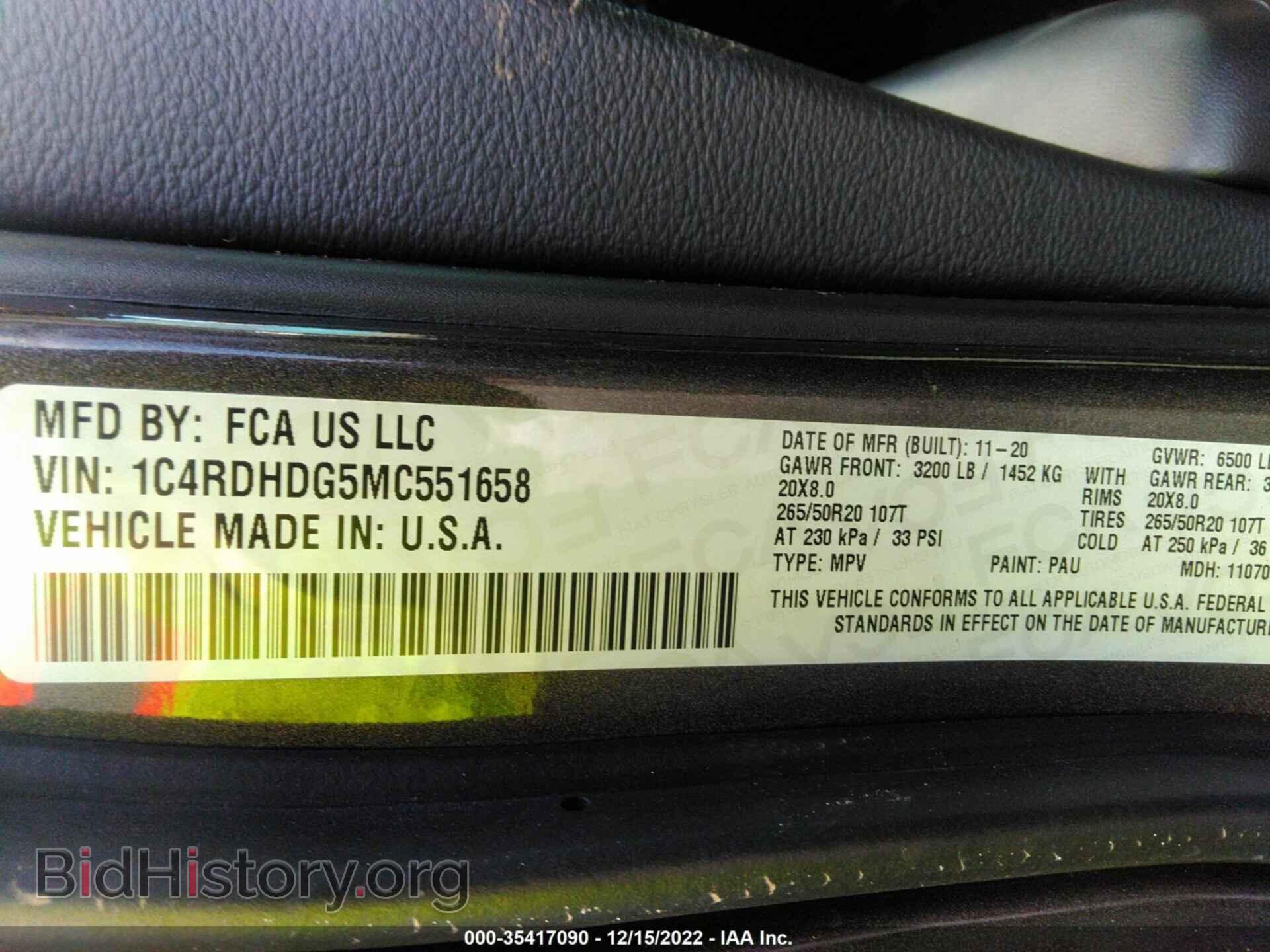 2021 DODGE DURANGO - VIN: 1C4RDHDG5MC551658 - Photo 9