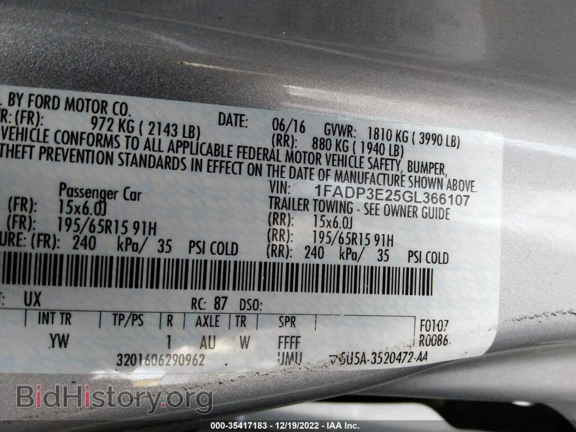 2016 FORD FOCUS - VIN: 1FADP3E25GL366107 - Photo 9