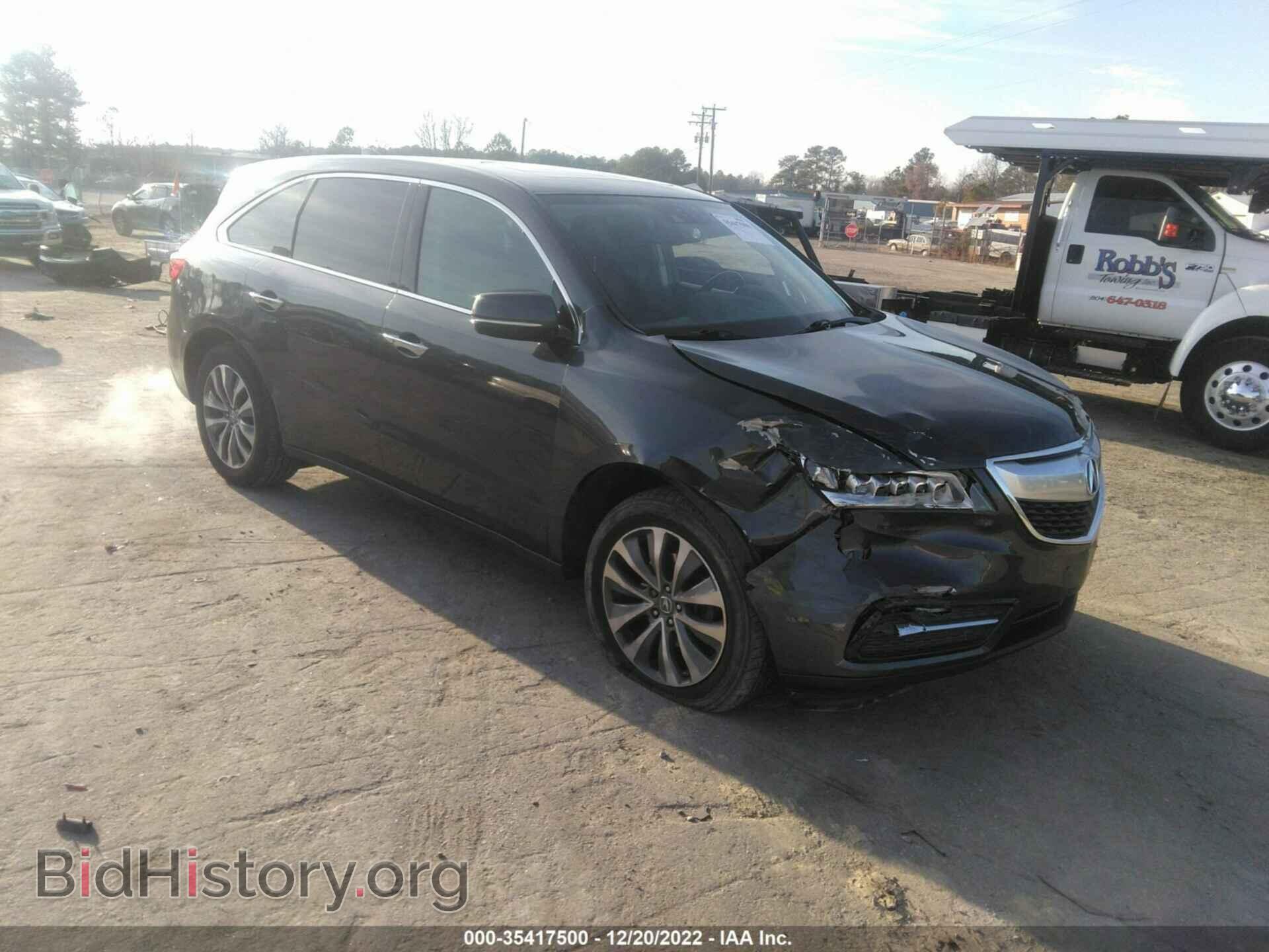 Фотография 5FRYD4H4XEB044407 - ACURA MDX 2014