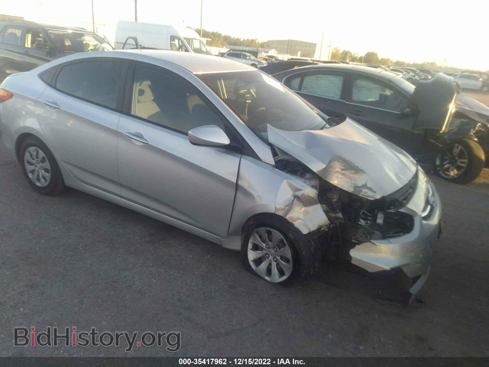 Фотография KMHCT4AE2HU168552 - HYUNDAI ACCENT 2017