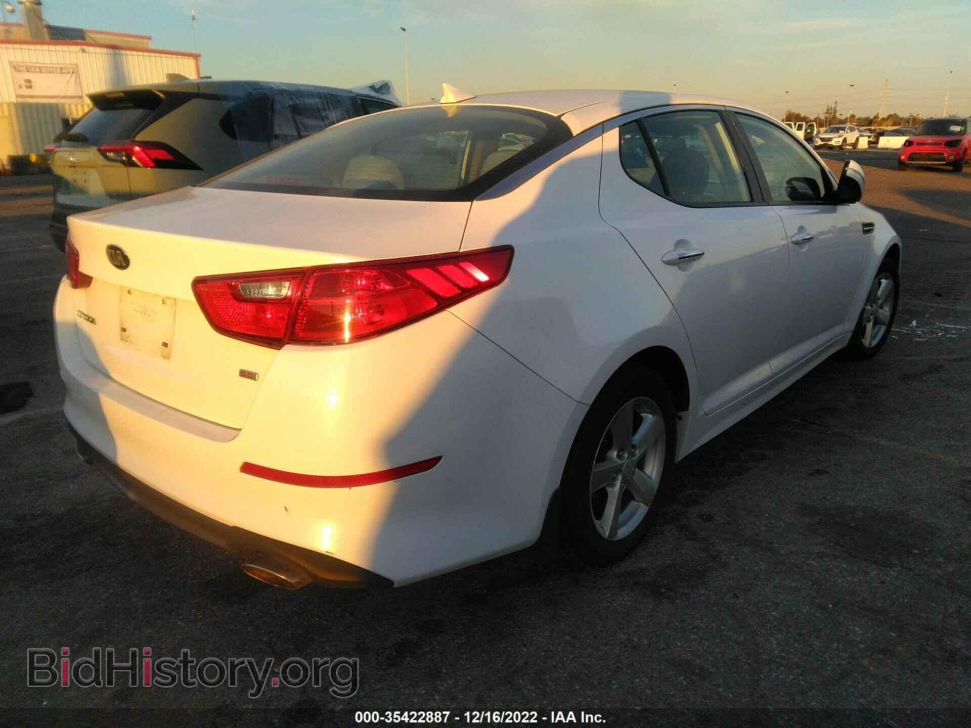 2015 KIA OPTIMA - VIN: KNAGM4A75F5658055 - Фото 4
