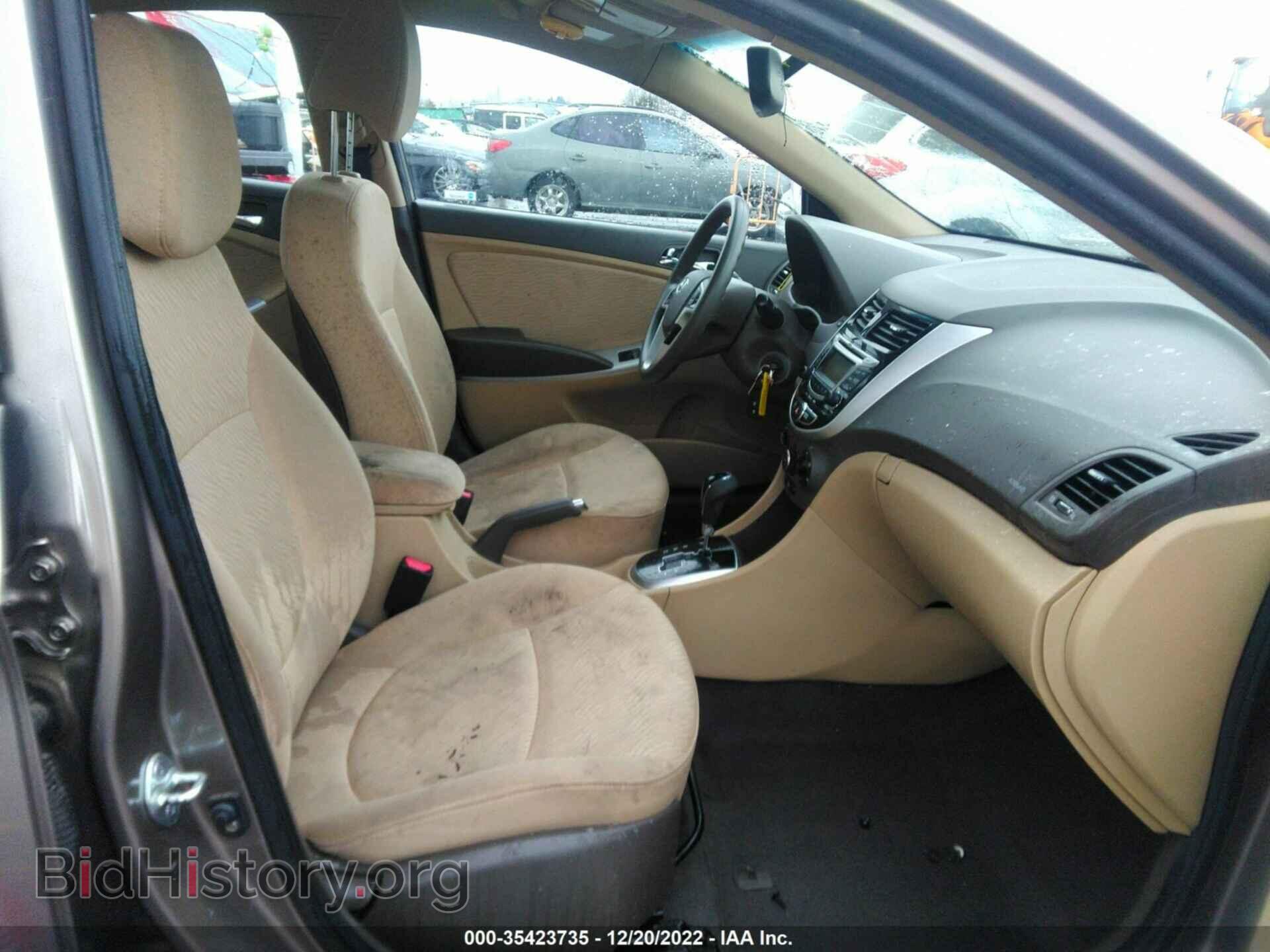 2012 HYUNDAI ACCENT - VIN: KMHCU4AE3CU252255 - Фото 5