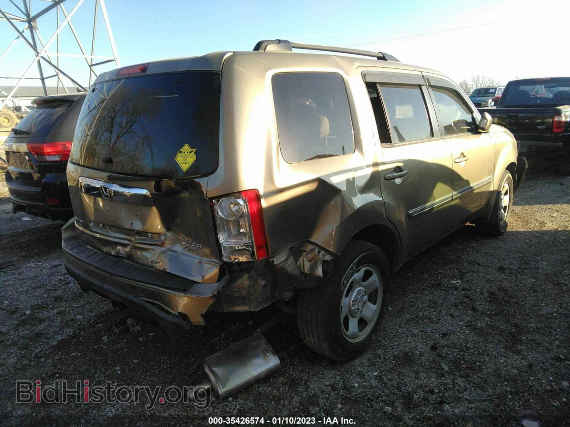 2009 HONDA PILOT - VIN: 5FNYF489X9B008083 - Фото 4