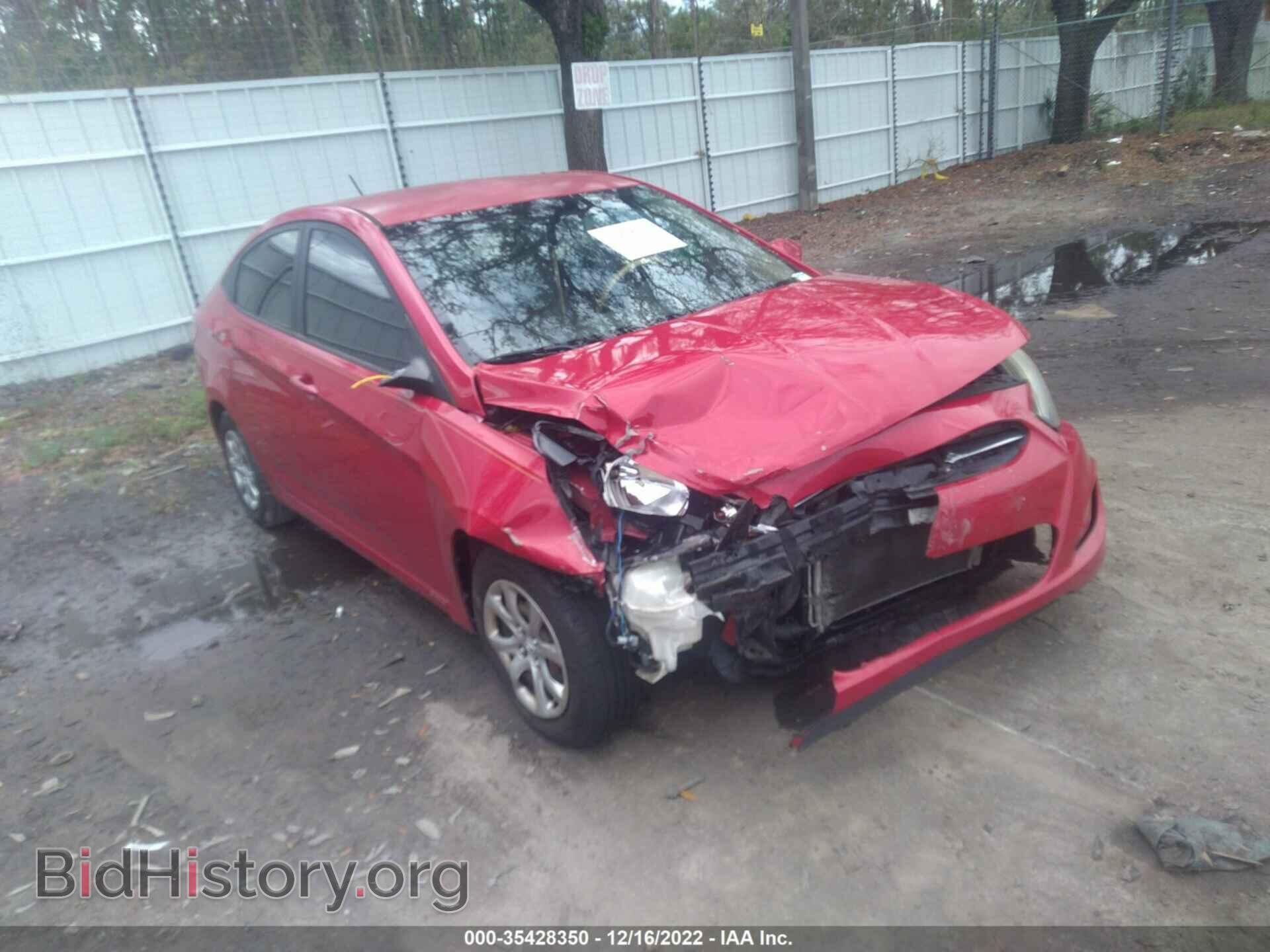 Photo KMHCT4AE1CU266352 - HYUNDAI ACCENT 2012