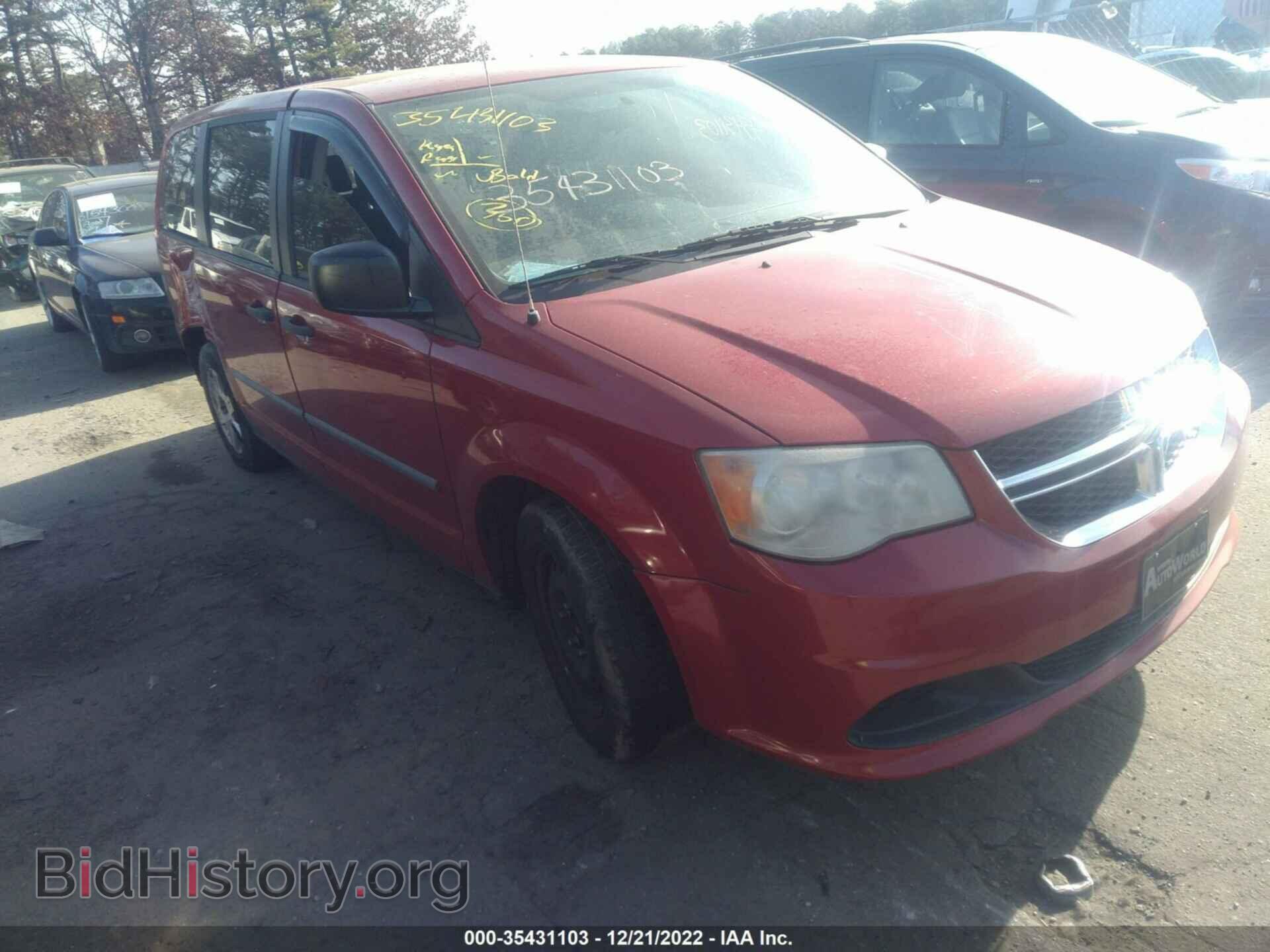 Photo 2C4RDGBG0CR183148 - DODGE GRAND CARAVAN 2012