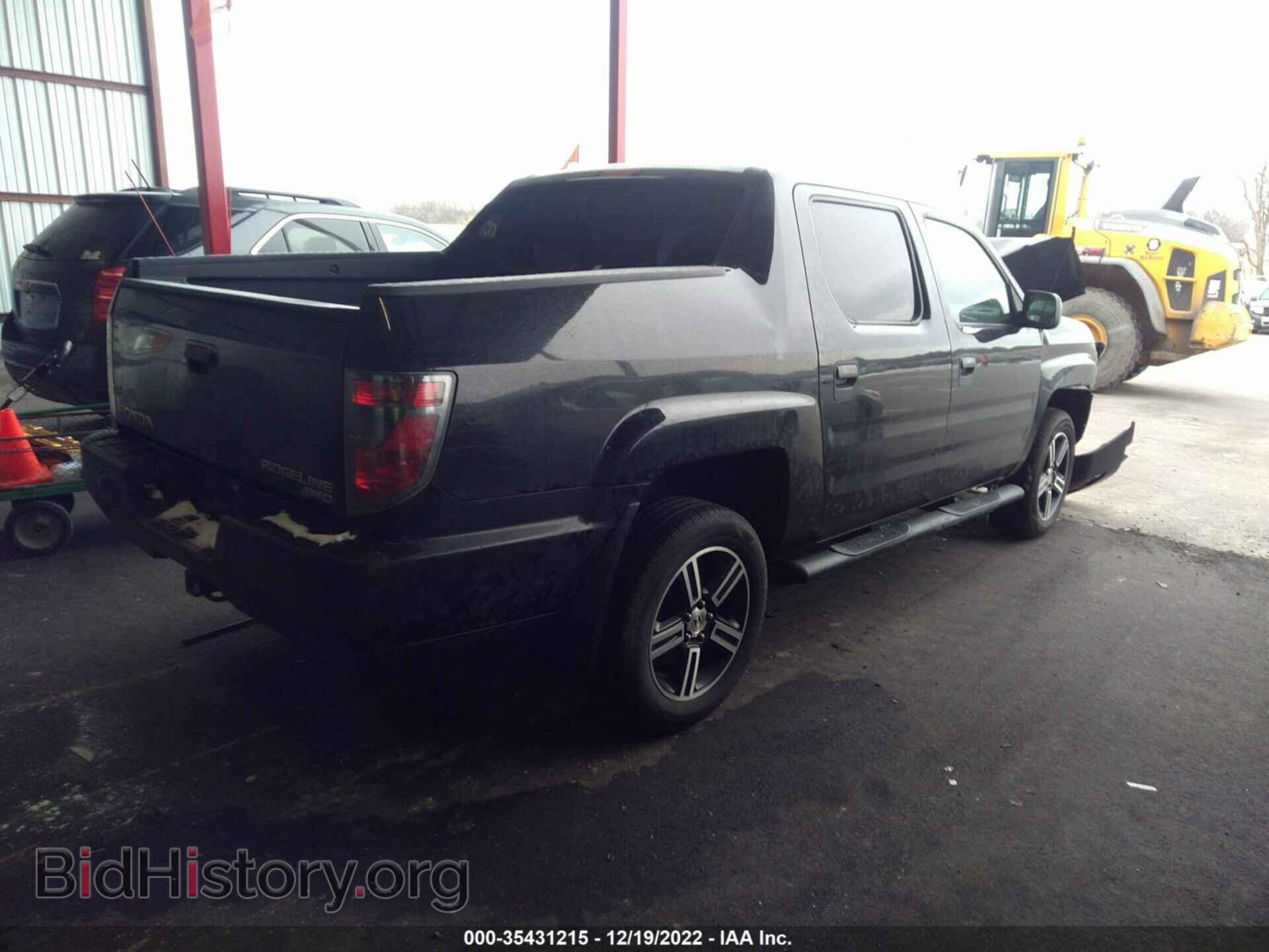 2014 HONDA RIDGELINE - VIN: 5FPYK1F71EB004095 - Фото 4