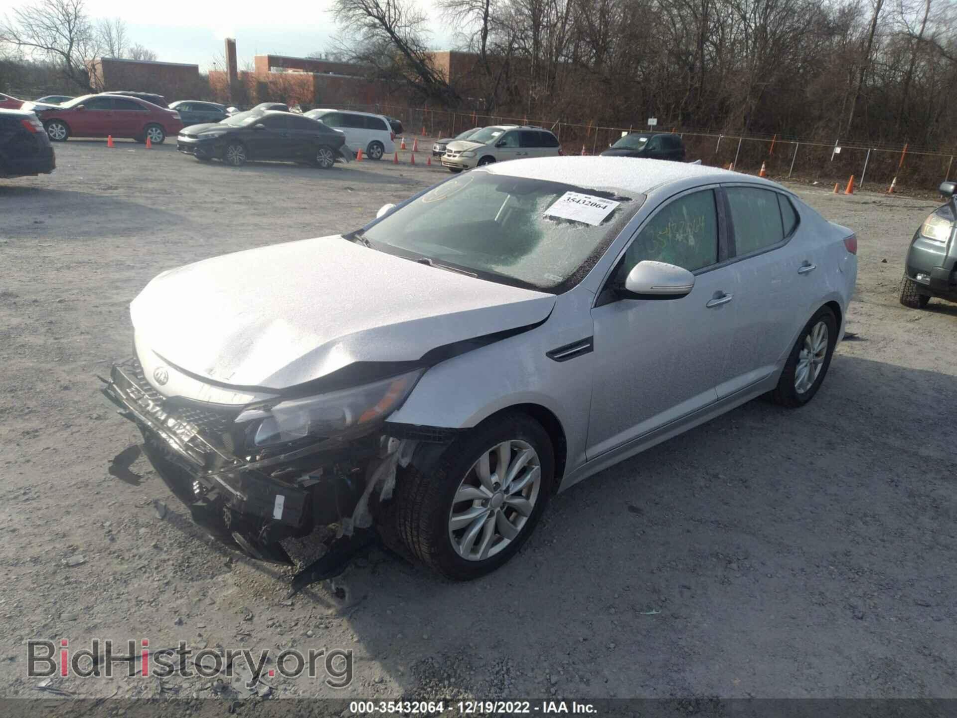 2014 KIA OPTIMA - VIN: 5XXGM4A74EG308400 - Фото 2