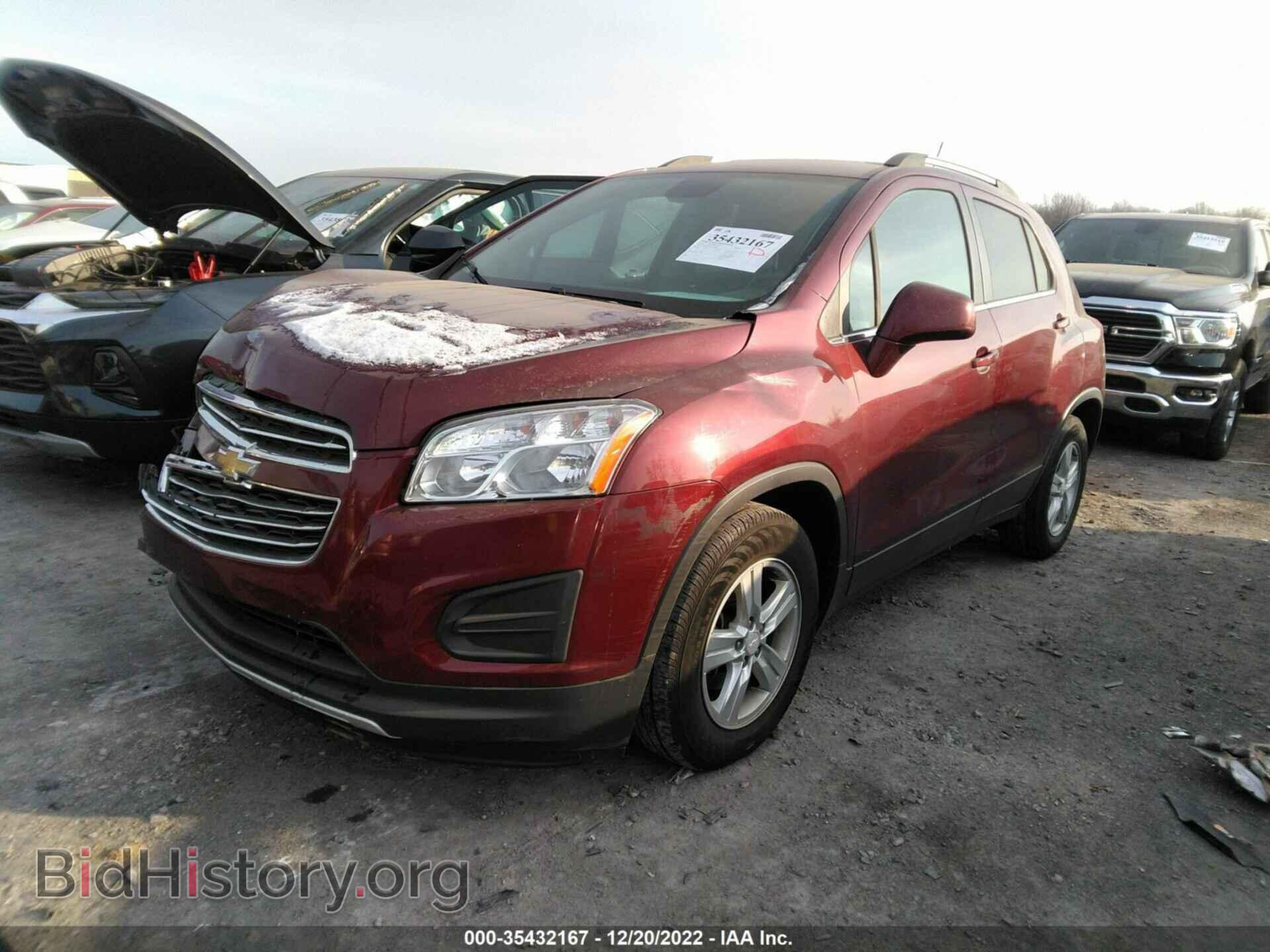 2016 CHEVROLET TRAX - VIN: 3GNCJLSB8GL255283 - Фото 2