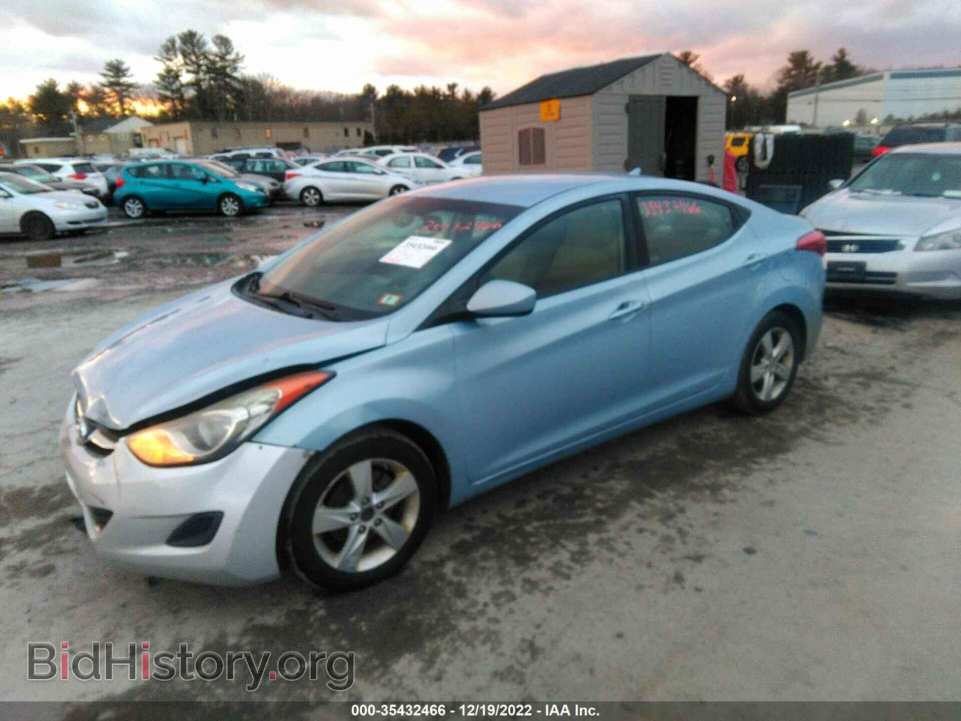 2011 HYUNDAI ELANTRA - VIN: KMHDH4AE5BU099613 - Фото 2