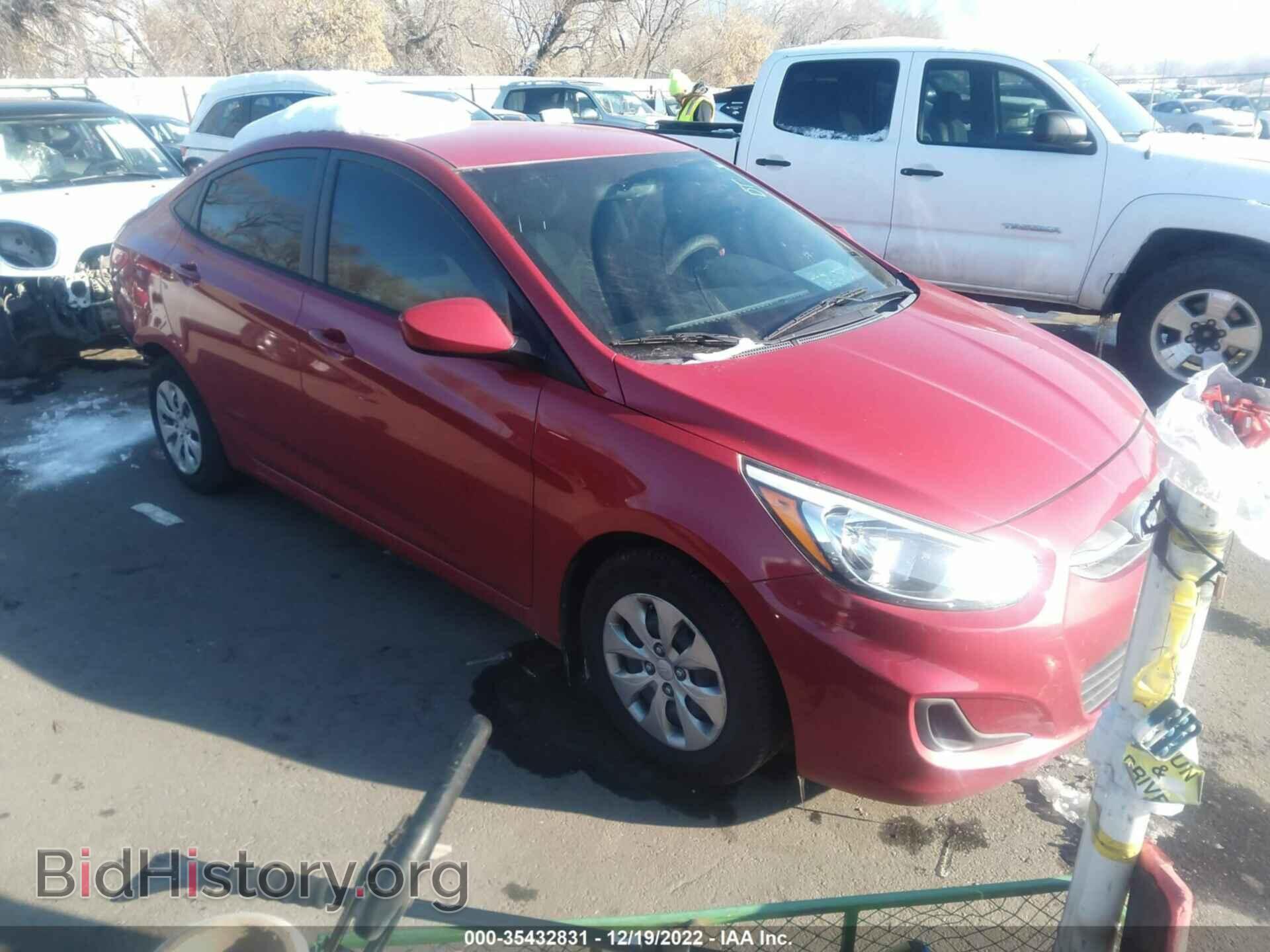 Photo KMHCT4AEXGU040896 - HYUNDAI ACCENT 2016