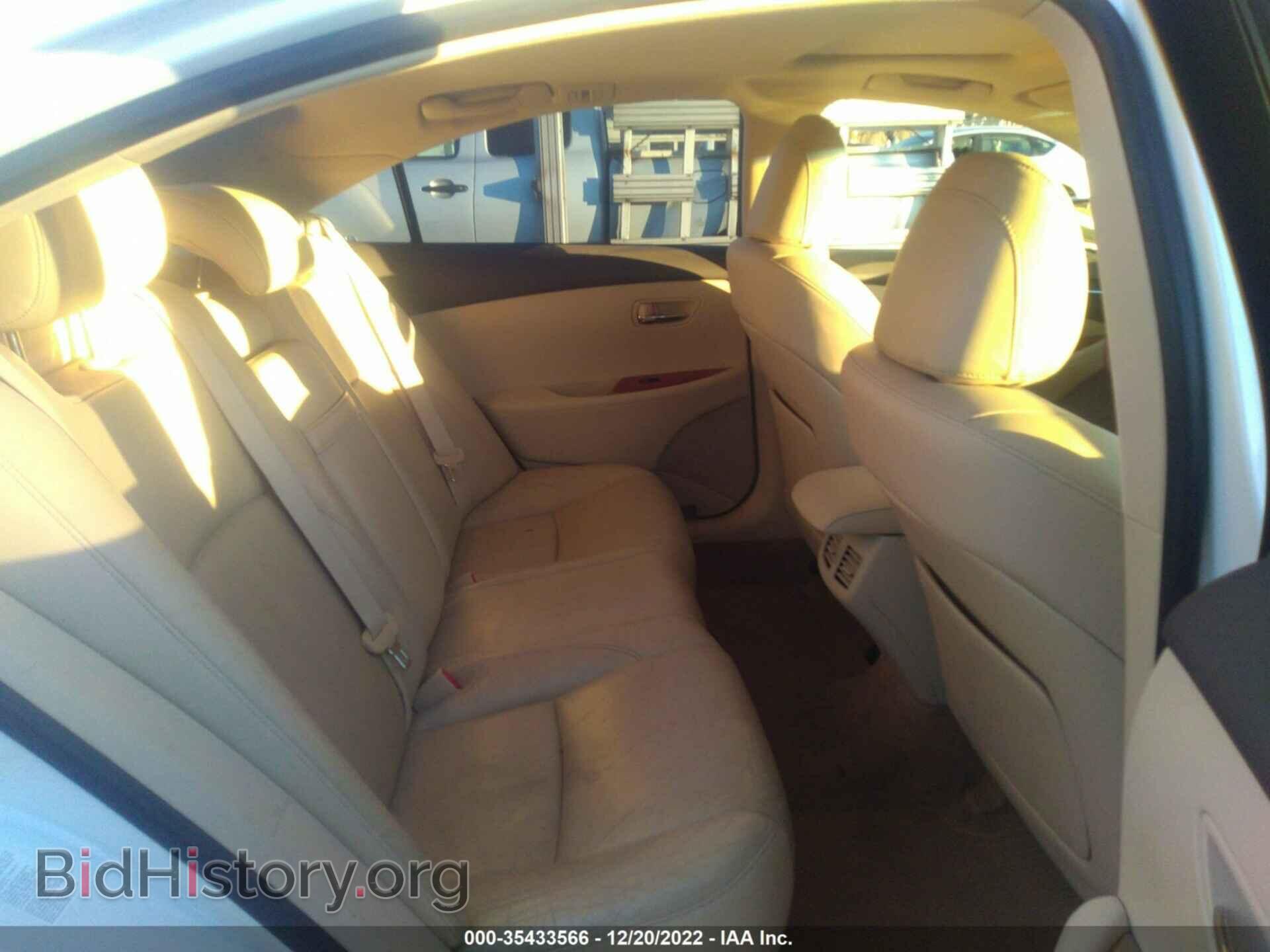 2010 LEXUS ES 350 - VIN: JTHBK1EG2A2394376 - Фото 8