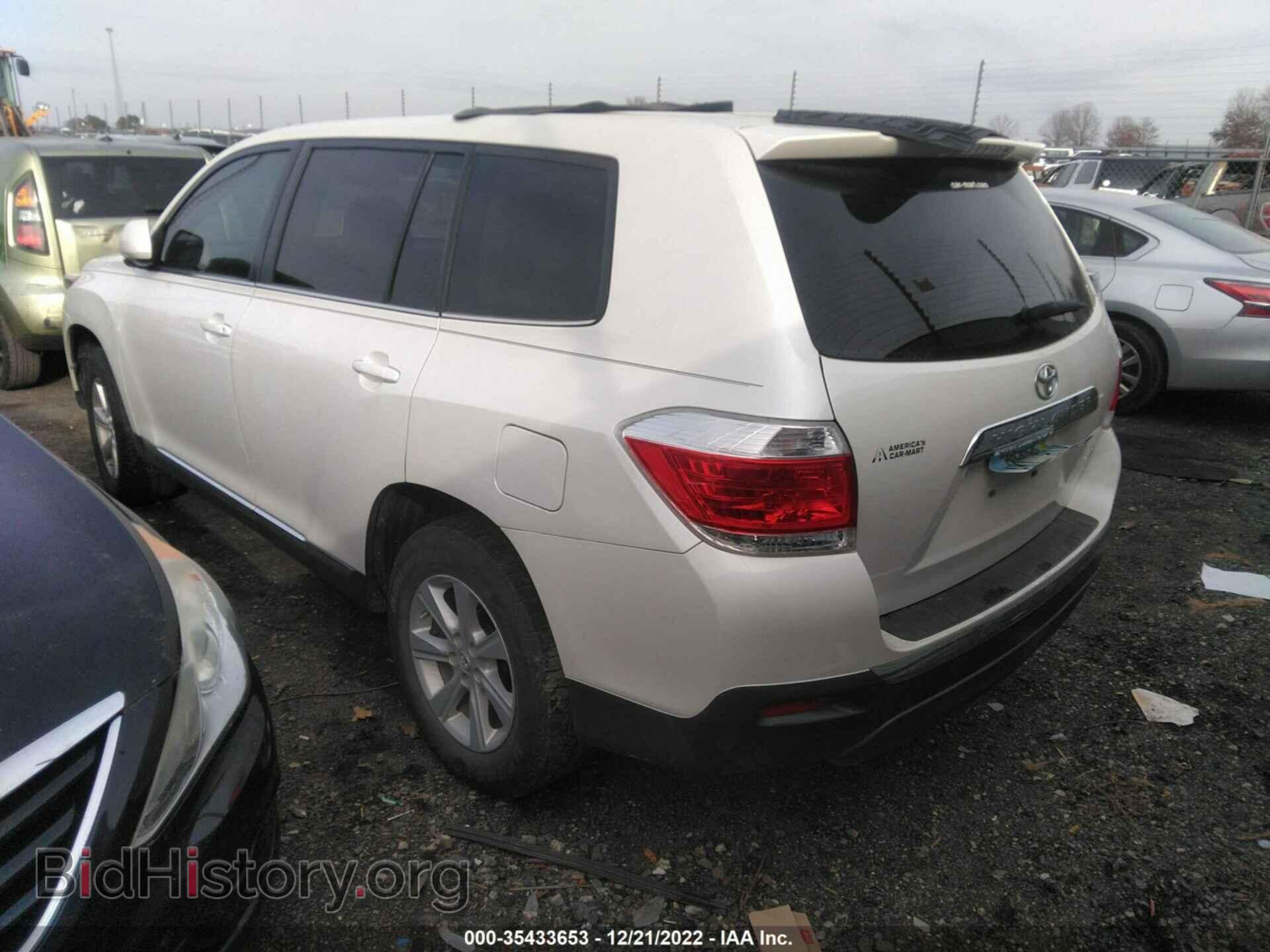 2013 TOYOTA HIGHLANDER - VIN: 5TDBK3EH8DS180981 - Фото 3