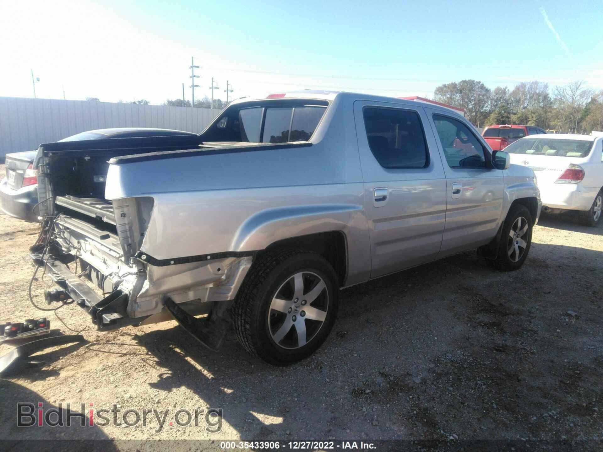 2014 HONDA RIDGELINE - VIN: 5FPYK1F69EB010881 - Фото 4