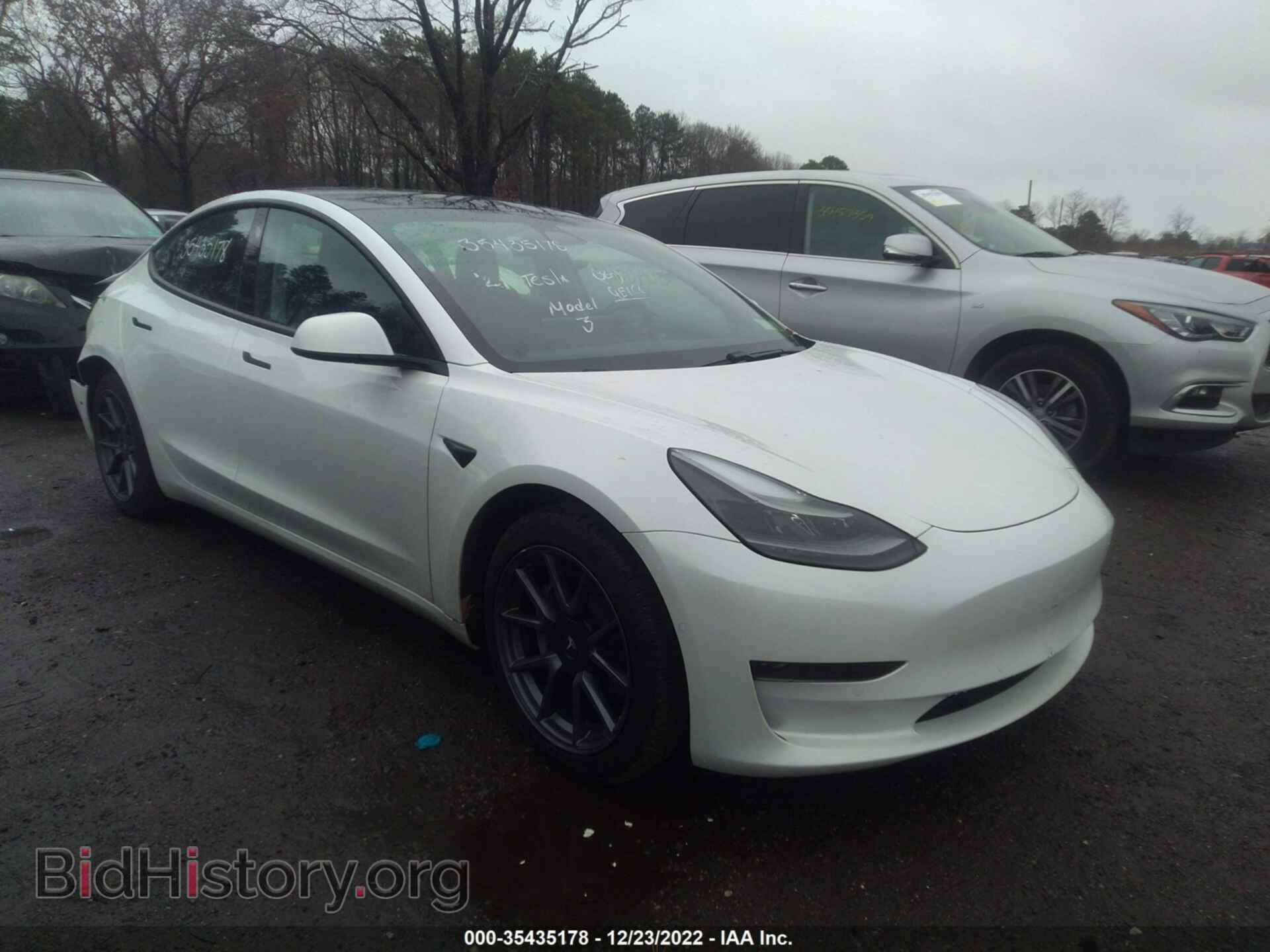 Photo 5YJ3E1EA8MF973477 - TESLA MODEL 3 2021