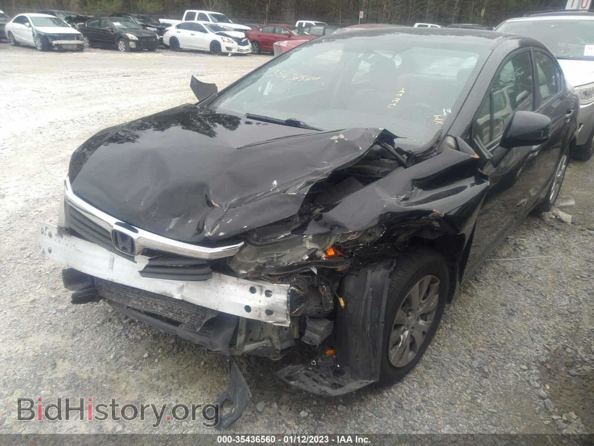 2012 HONDA CIVIC SDN - VIN: 19XFB2F59CE074418 - Фото 2