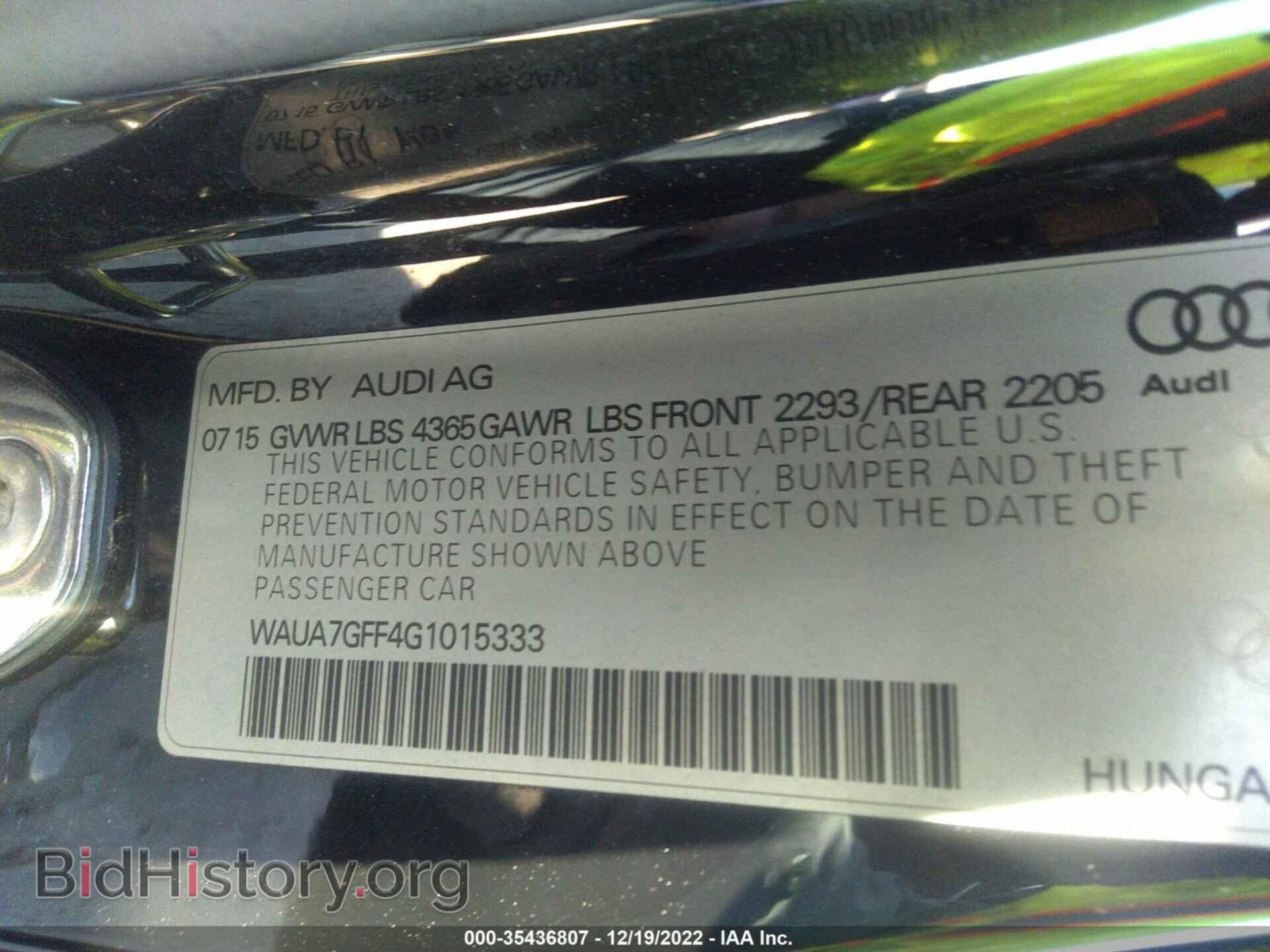2016 AUDI A3 - VIN: WAUA7GFF4G1015333 - Фото 9