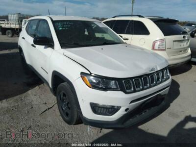 2017 Jeep COMPASS Sport, белый — VIN 3C4NJCAB2HT661127, IAAI