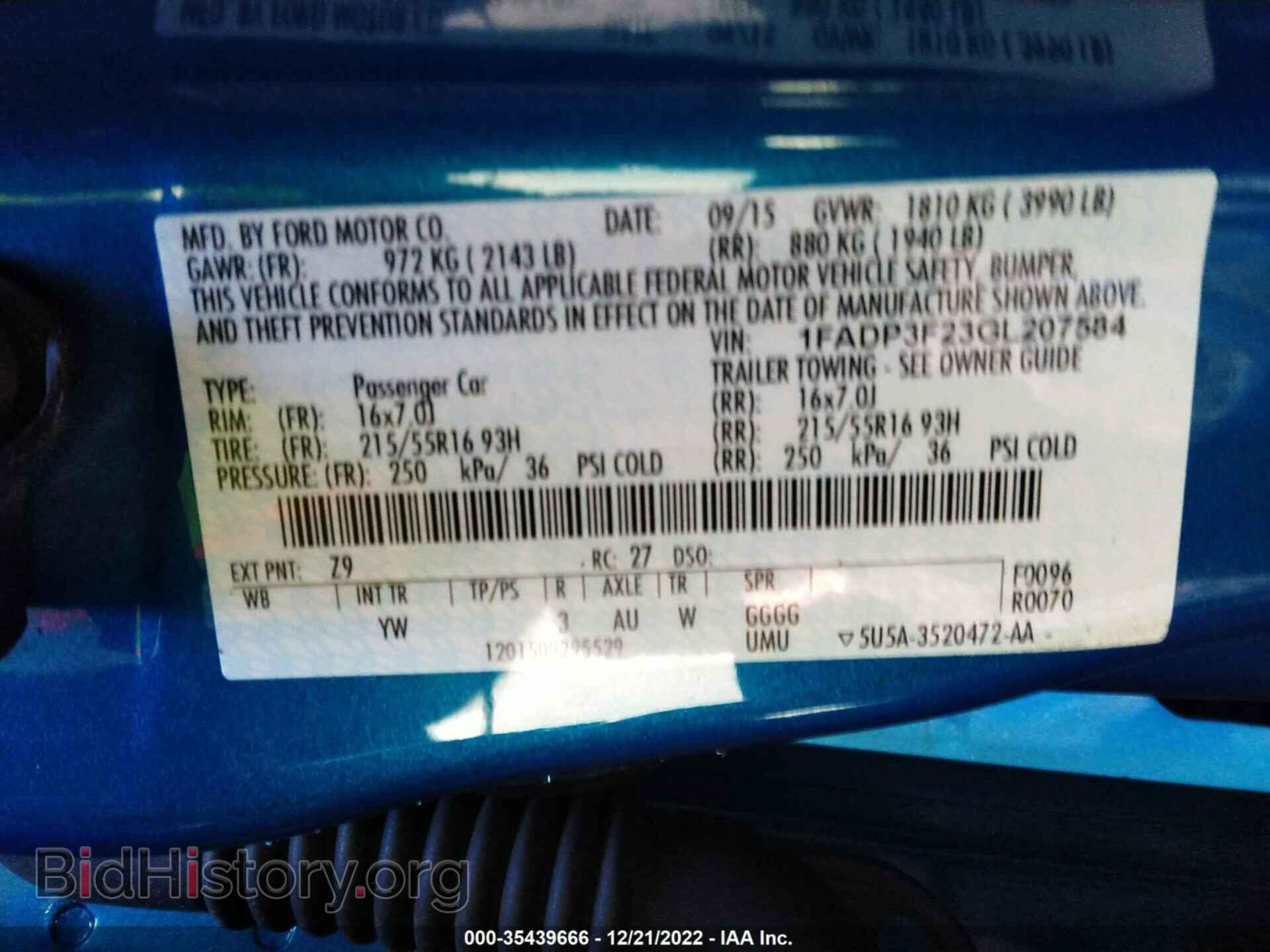 2016 FORD FOCUS - VIN: 1FADP3F23GL207584 - Photo 9