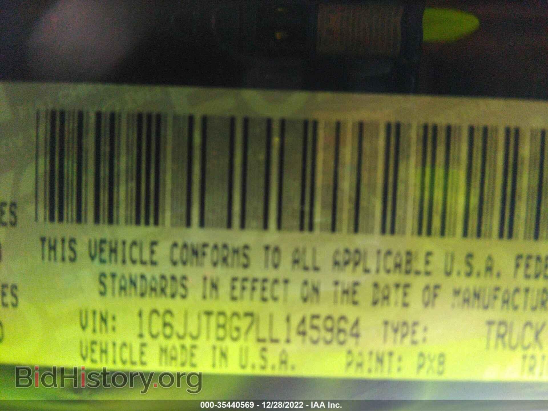 2020 JEEP GLADIATOR - VIN: 1C6JJTBG7LL145964 - Фото 9