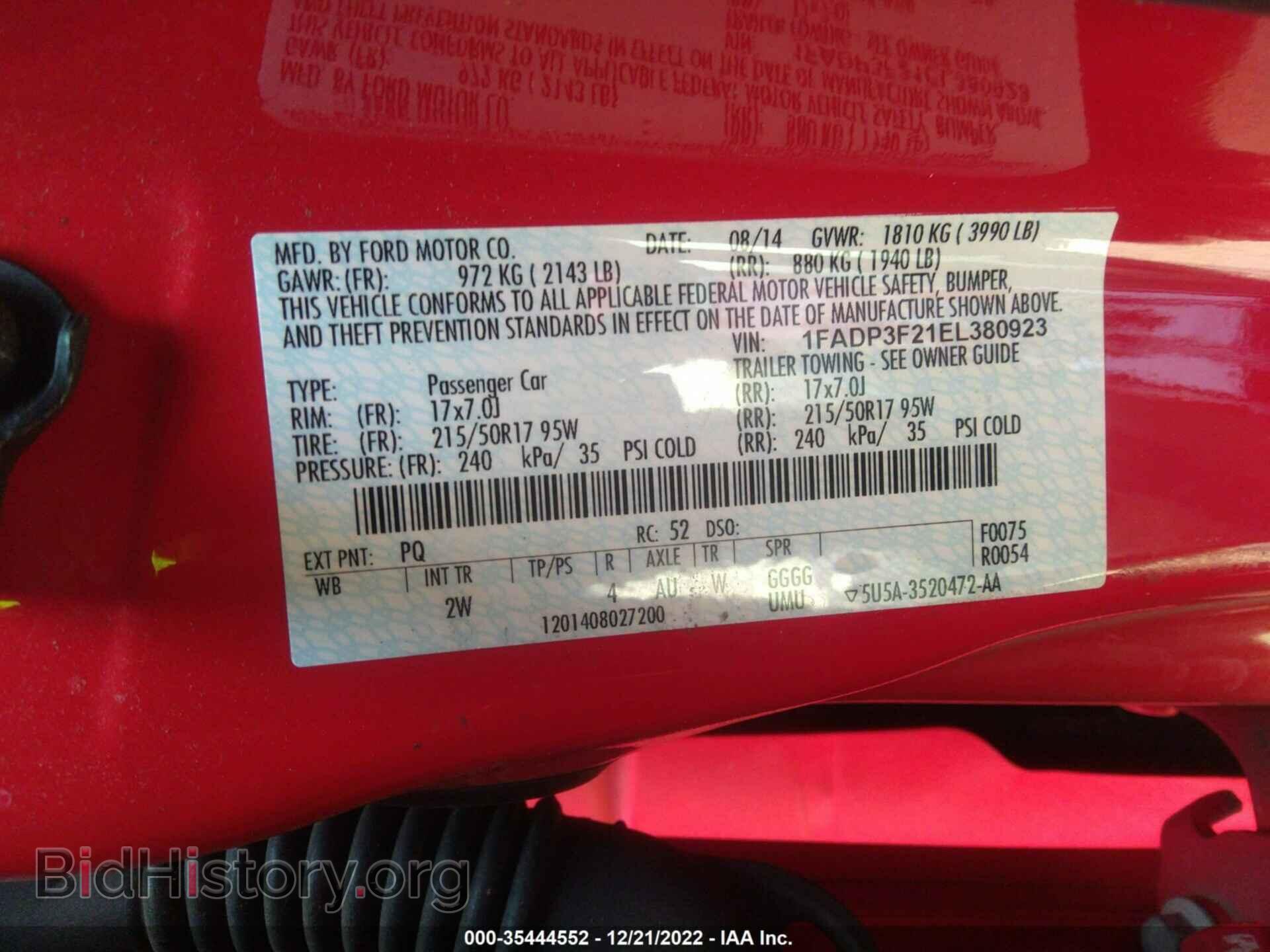 2014 FORD FOCUS - VIN: 1FADP3F21EL380923 - Photo 9