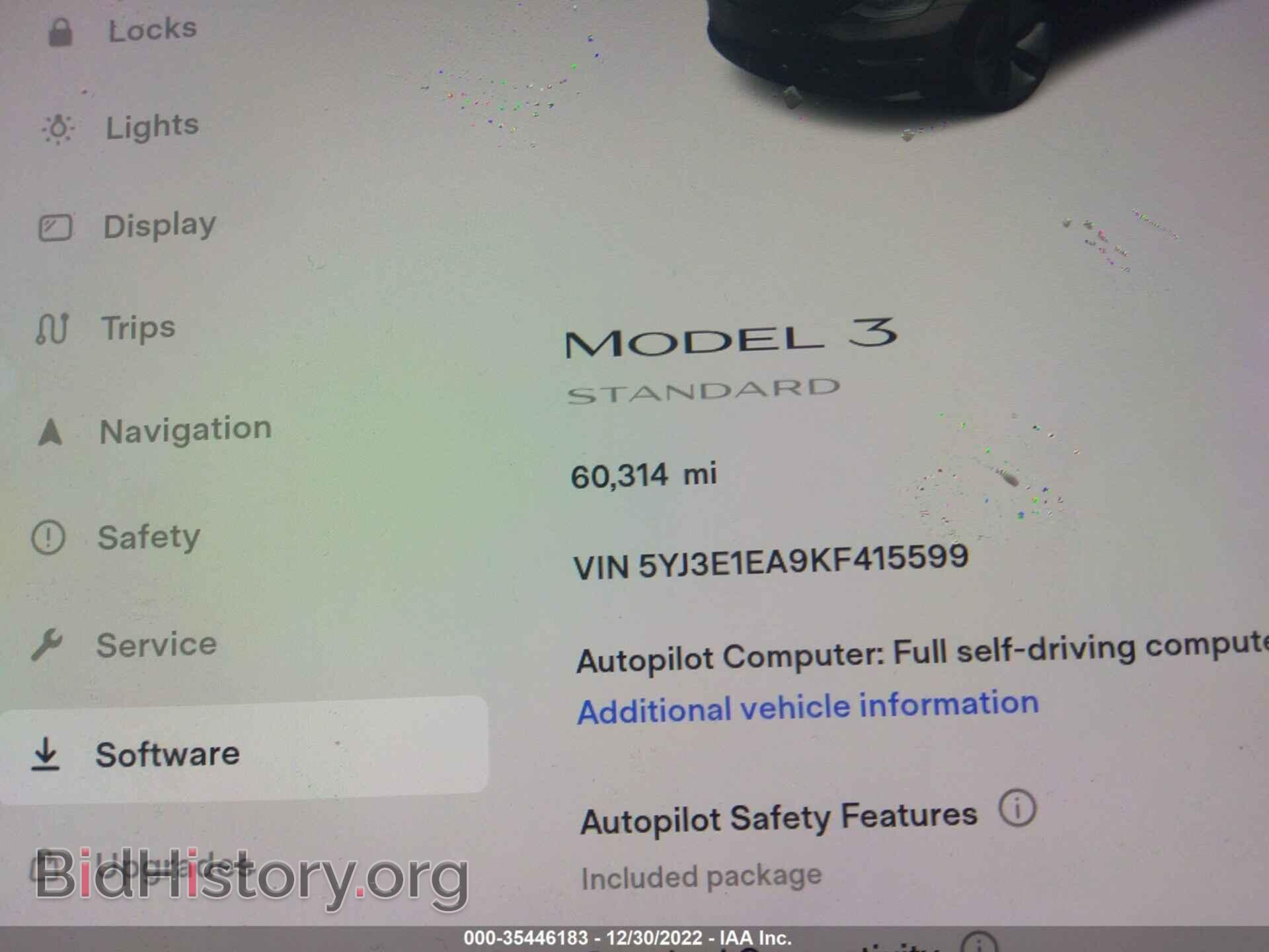 2019 TESLA MODEL 3 - VIN: 5YJ3E1EA9KF415599 - Фото 7