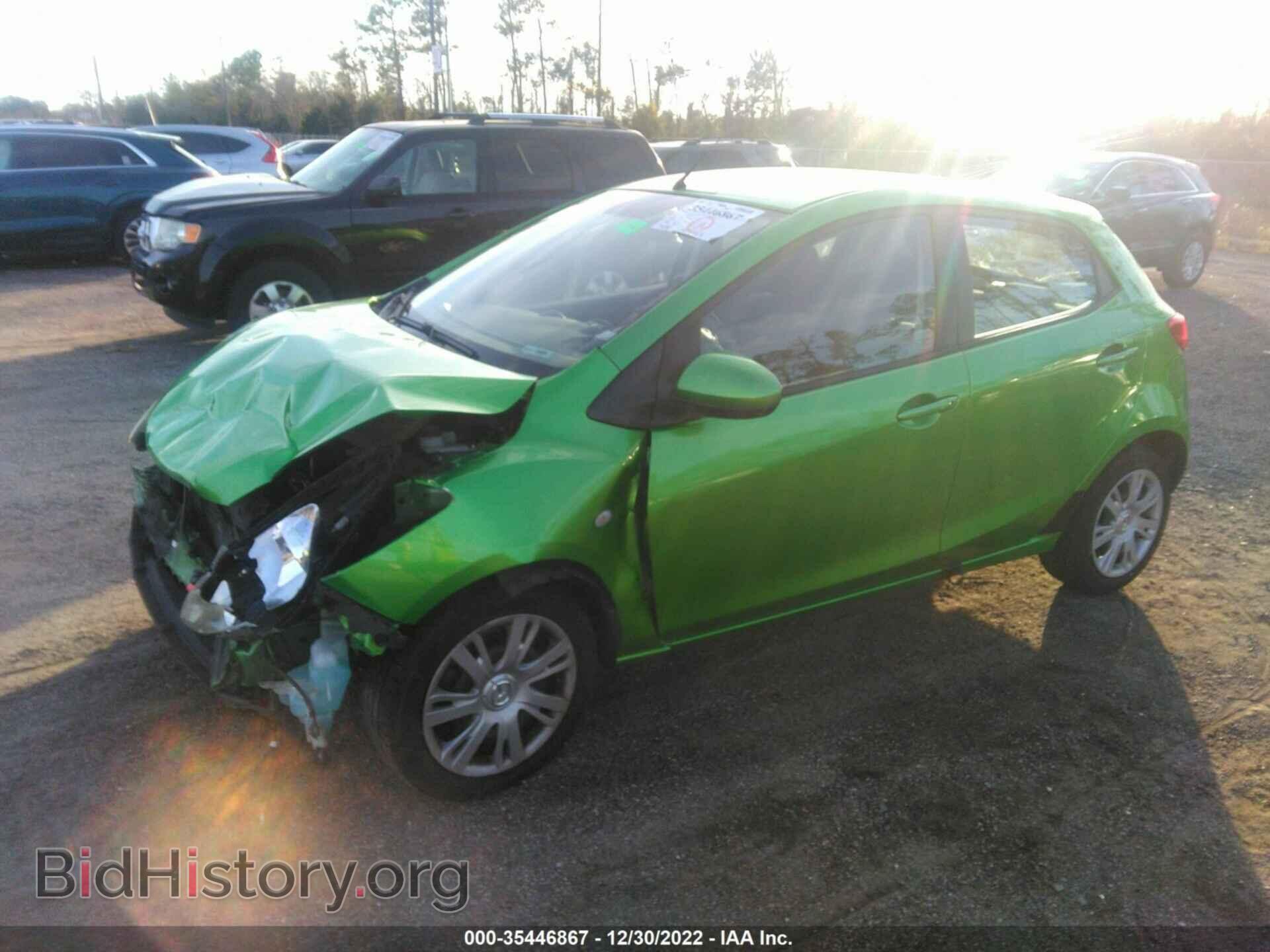 2012 MAZDA MAZDA2 - VIN: JM1DE1KY3C0152225 - Фото 2