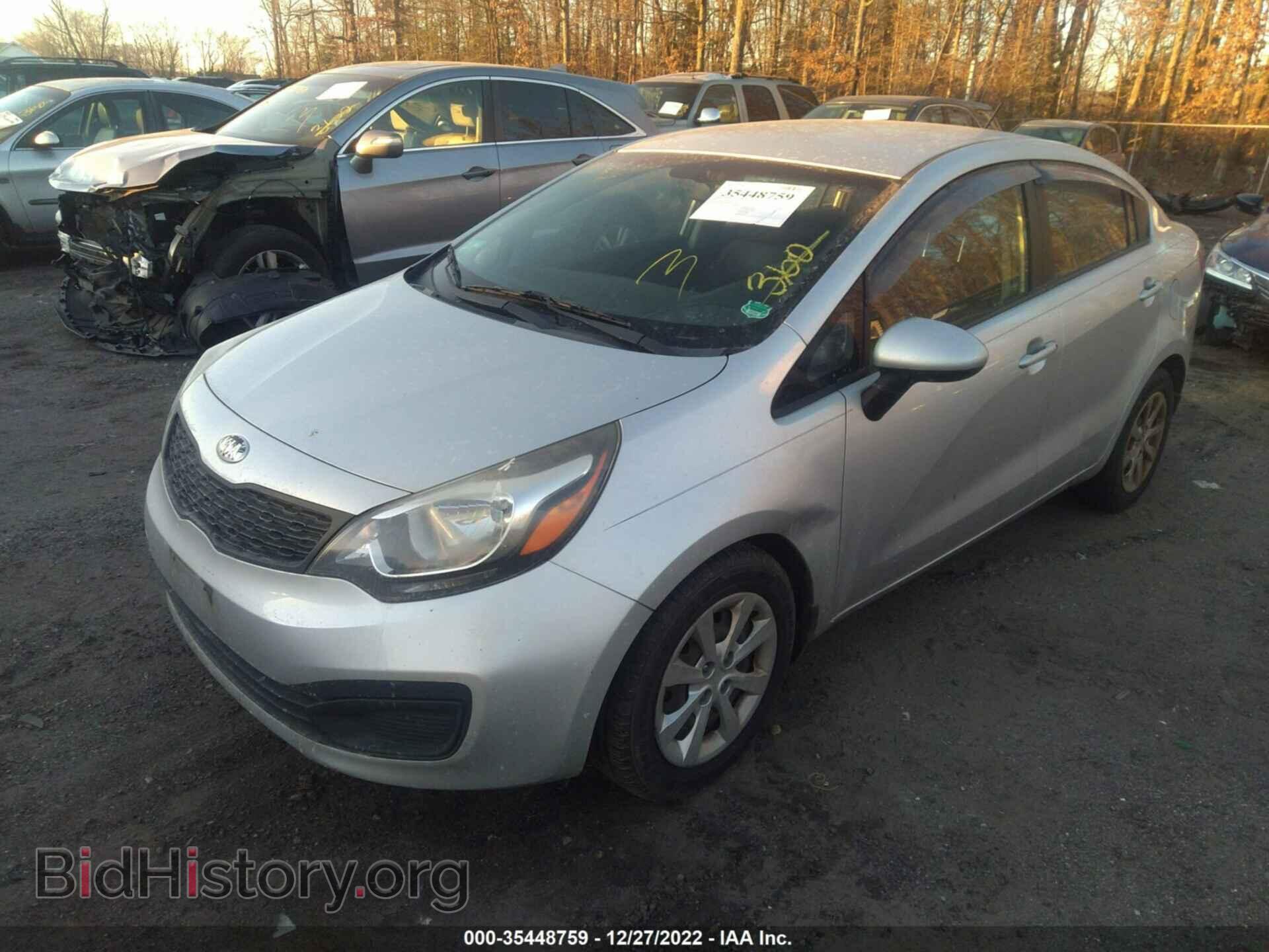 2013 KIA RIO - VIN: KNADM4A31D6247355 - Фото 2