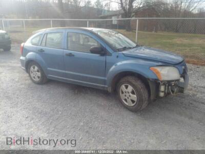 2007 Dodge CALIBER, синий — VIN 1B3HB28B47D364537, IAAI