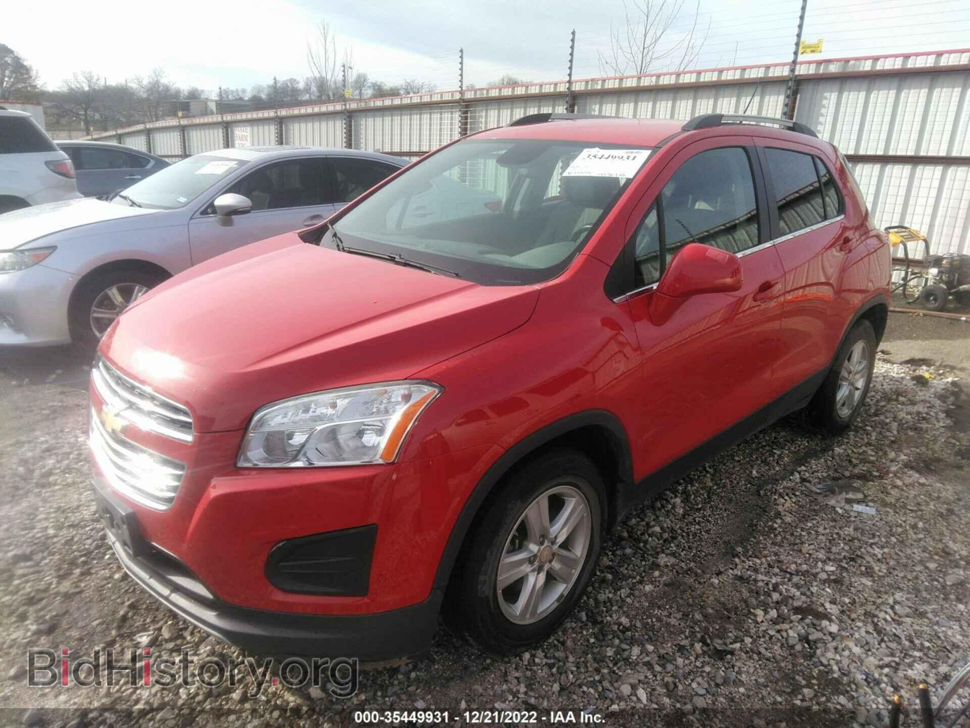 2015 CHEVROLET TRAX - VIN: 3GNCJLSB2FL216834 - Фото 2