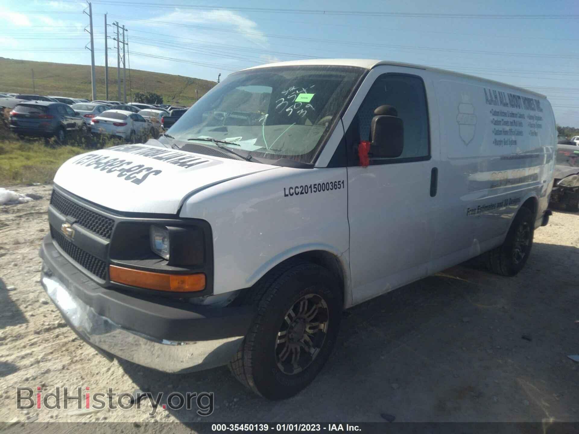 2013 CHEVROLET EXPRESS CARGO VAN - VIN: 1GCSGAF42D1159235 - Photo 2