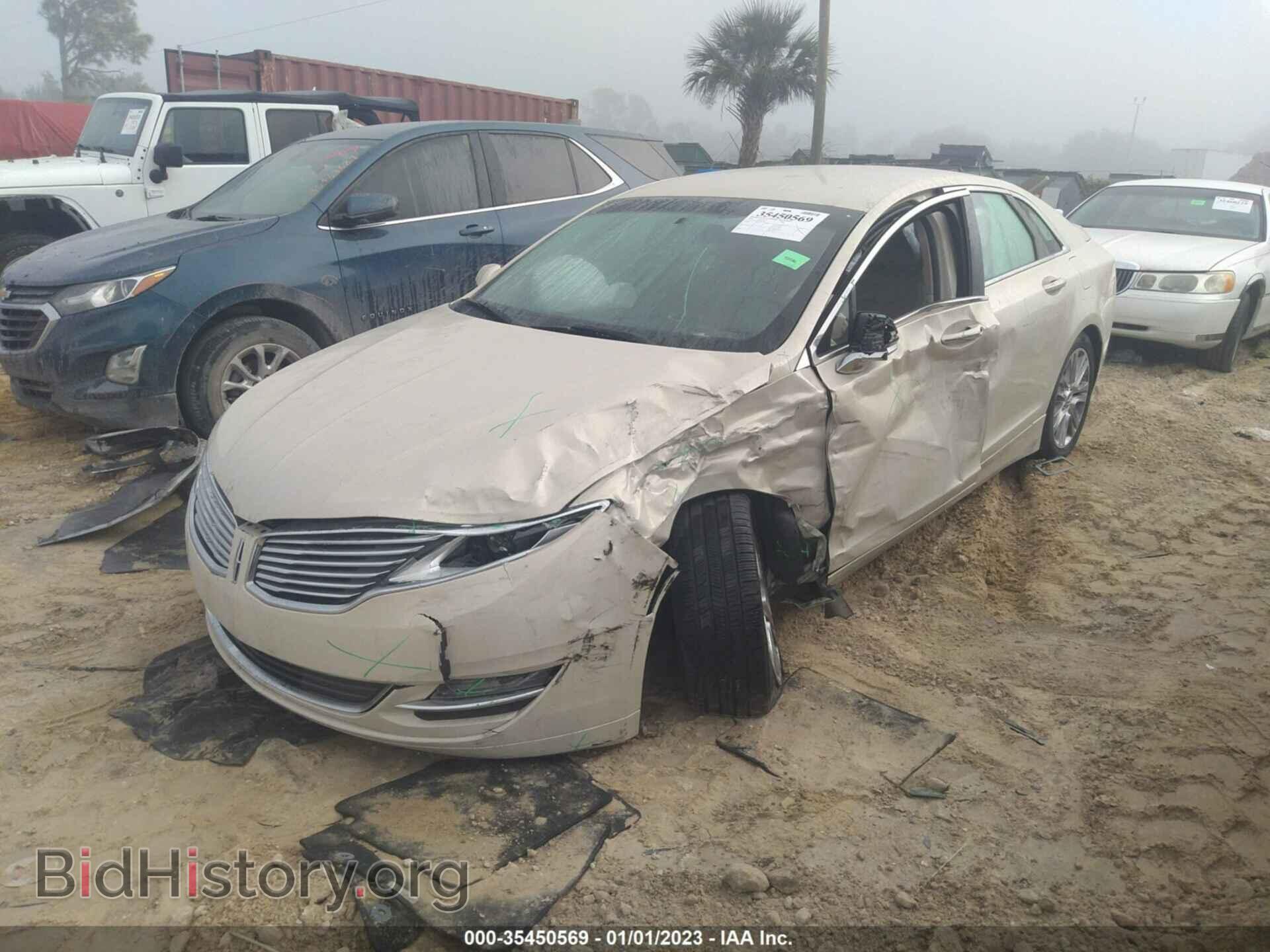 2016 LINCOLN MKZ - VIN: 3LN6L2G97GR612042 - Фото 2