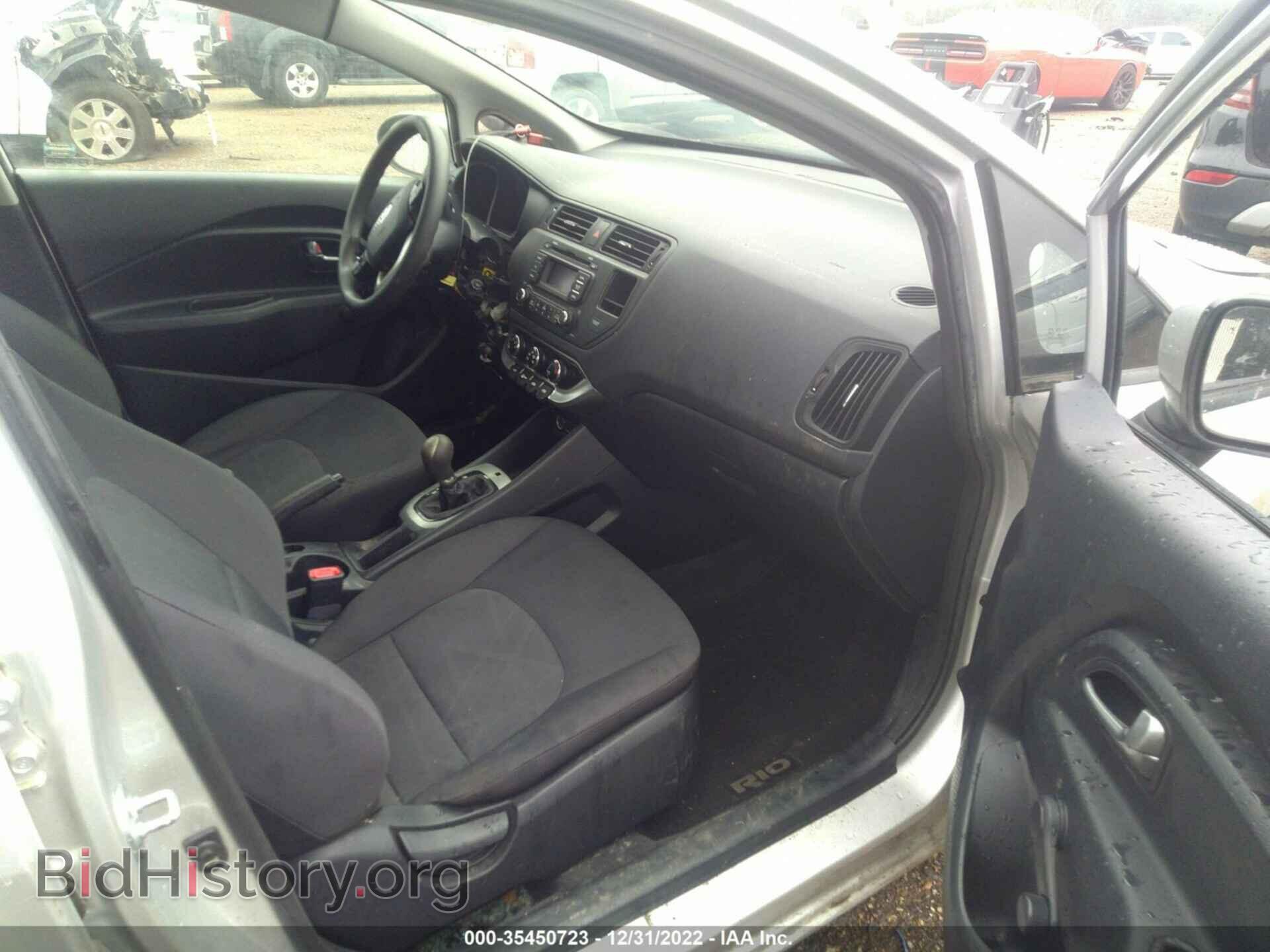 2012 KIA RIO - VIN: KNADM4A35C6094347 - Фото 5