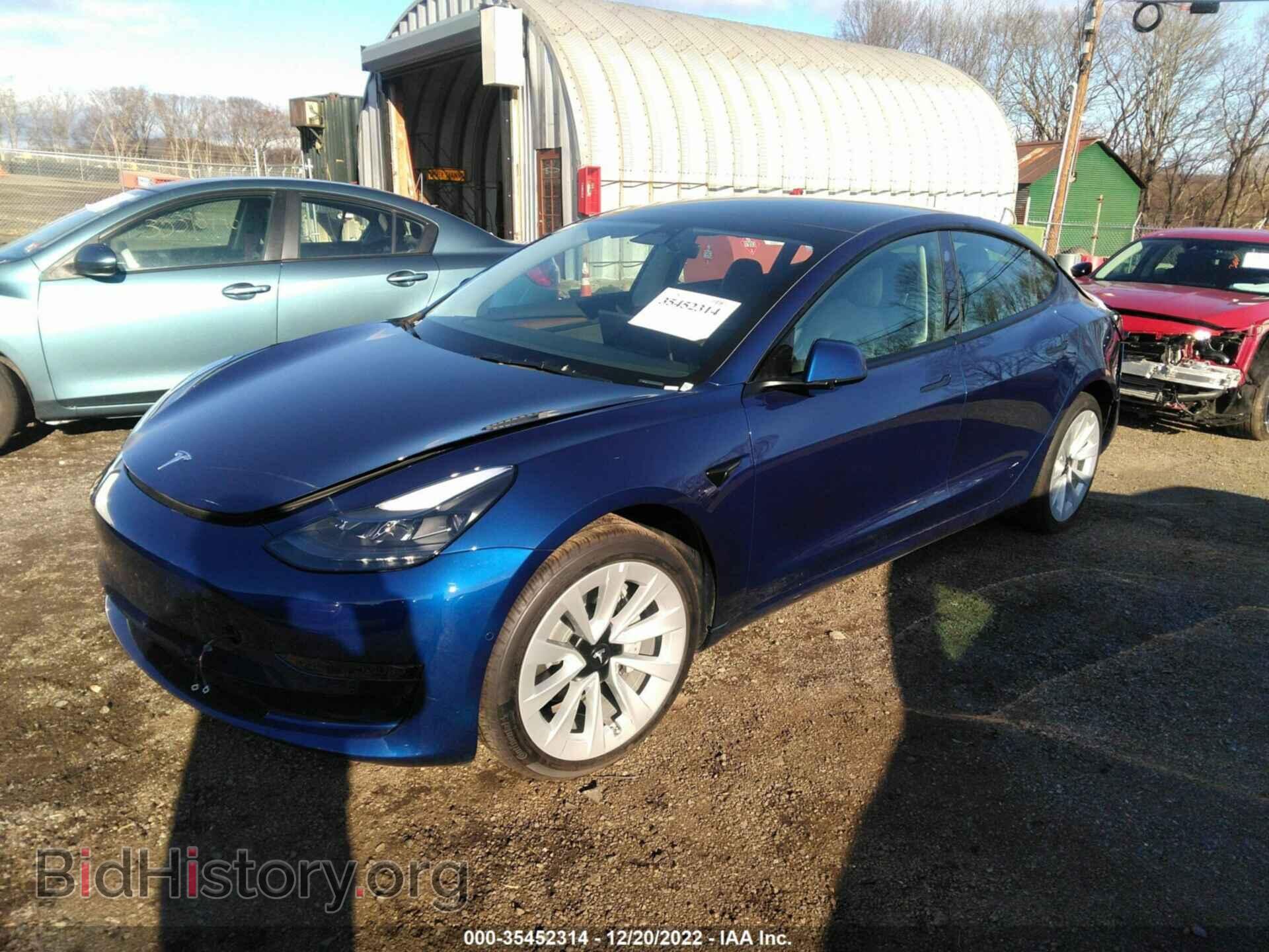 2022 TESLA MODEL 3 - VIN: 5YJ3E1EA4NF304513 - Фото 2