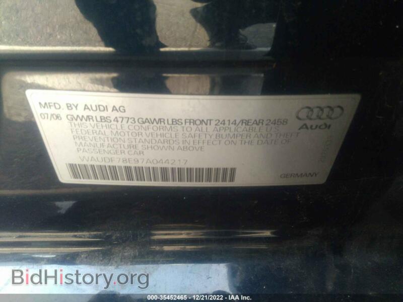 2007 Audi A4 (VIN WAUDF78E97A044217) — фото 9 из 11