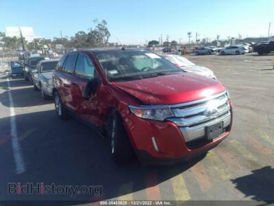 2012 Ford EDGE SEL, красный — VIN 2FMDK3J95CBA82252, IAAI