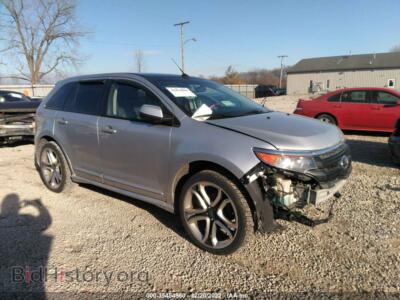 2012 Ford EDGE Sport, серебристый — VIN 2FMDK3AK1CBA82378, IAAI