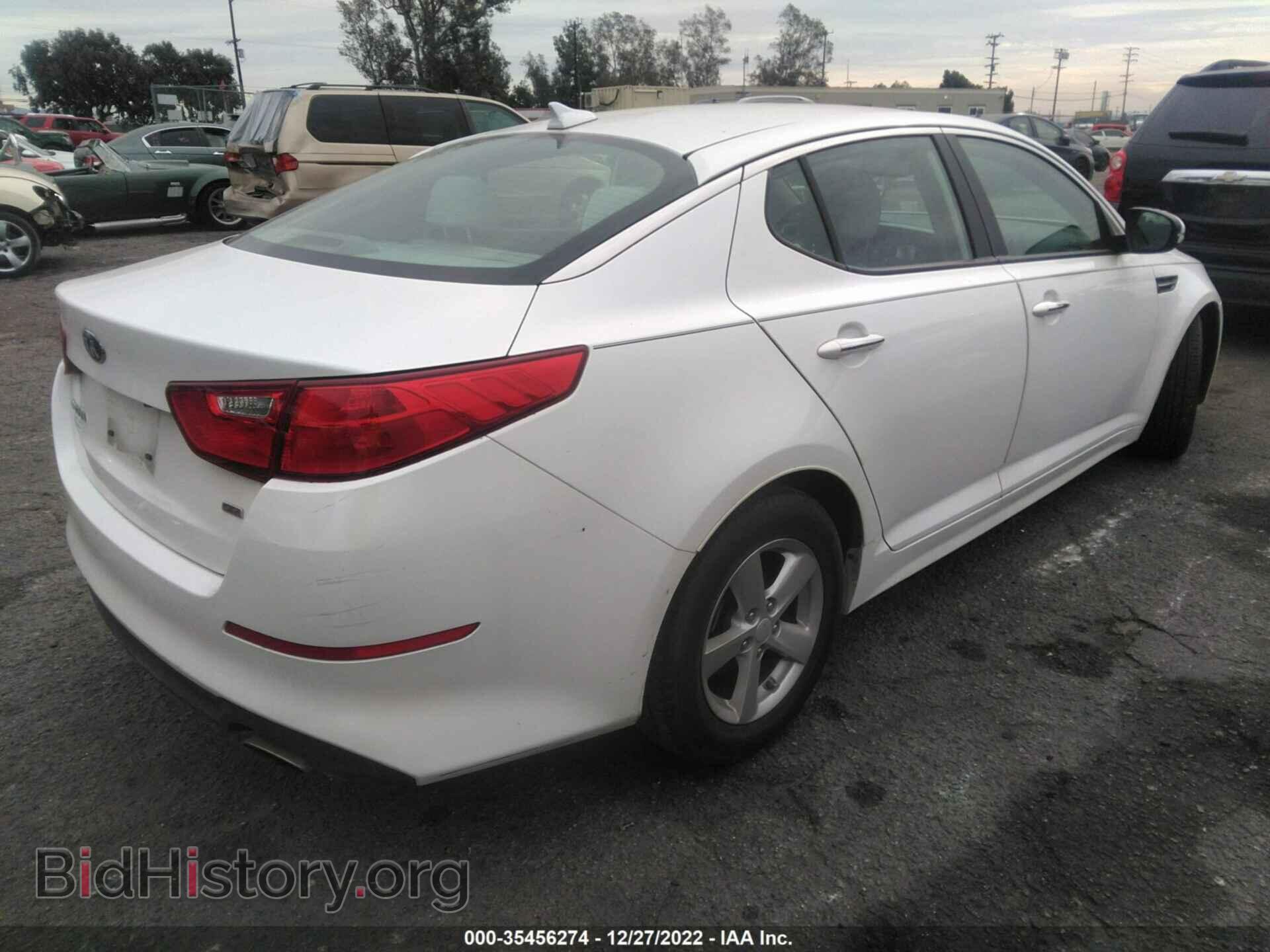 2014 KIA OPTIMA - VIN: KNAGM4A72E5475338 - Фото 4