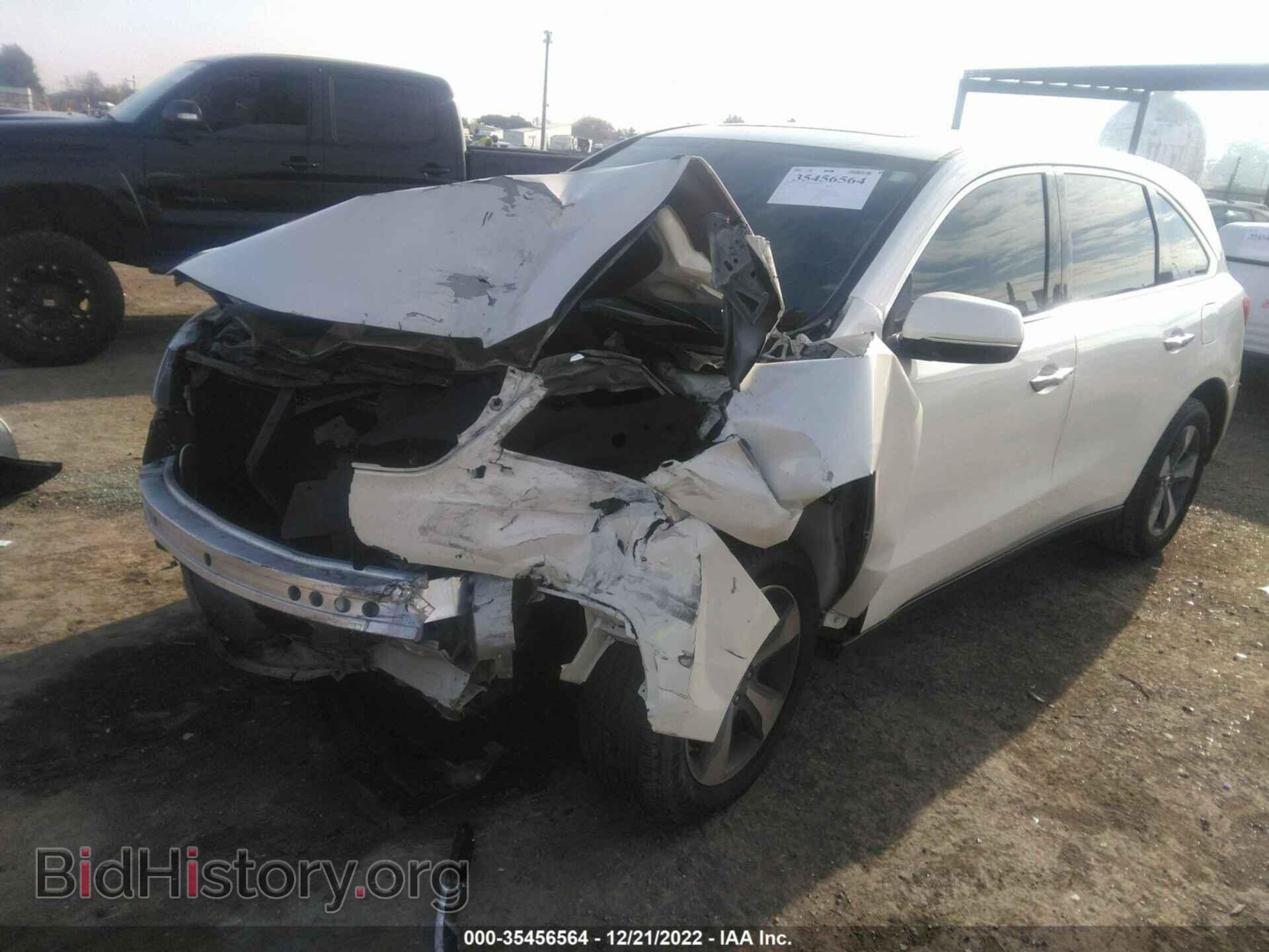 2016 ACURA MDX - VIN: 5FRYD4H24GB042332 - Фото 2