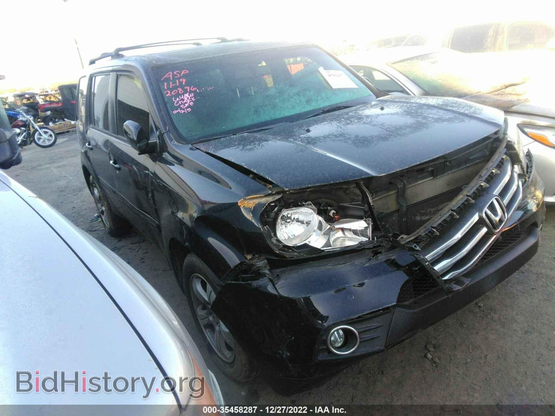Photo 5FNYF4H78DB060996 - HONDA PILOT 2013
