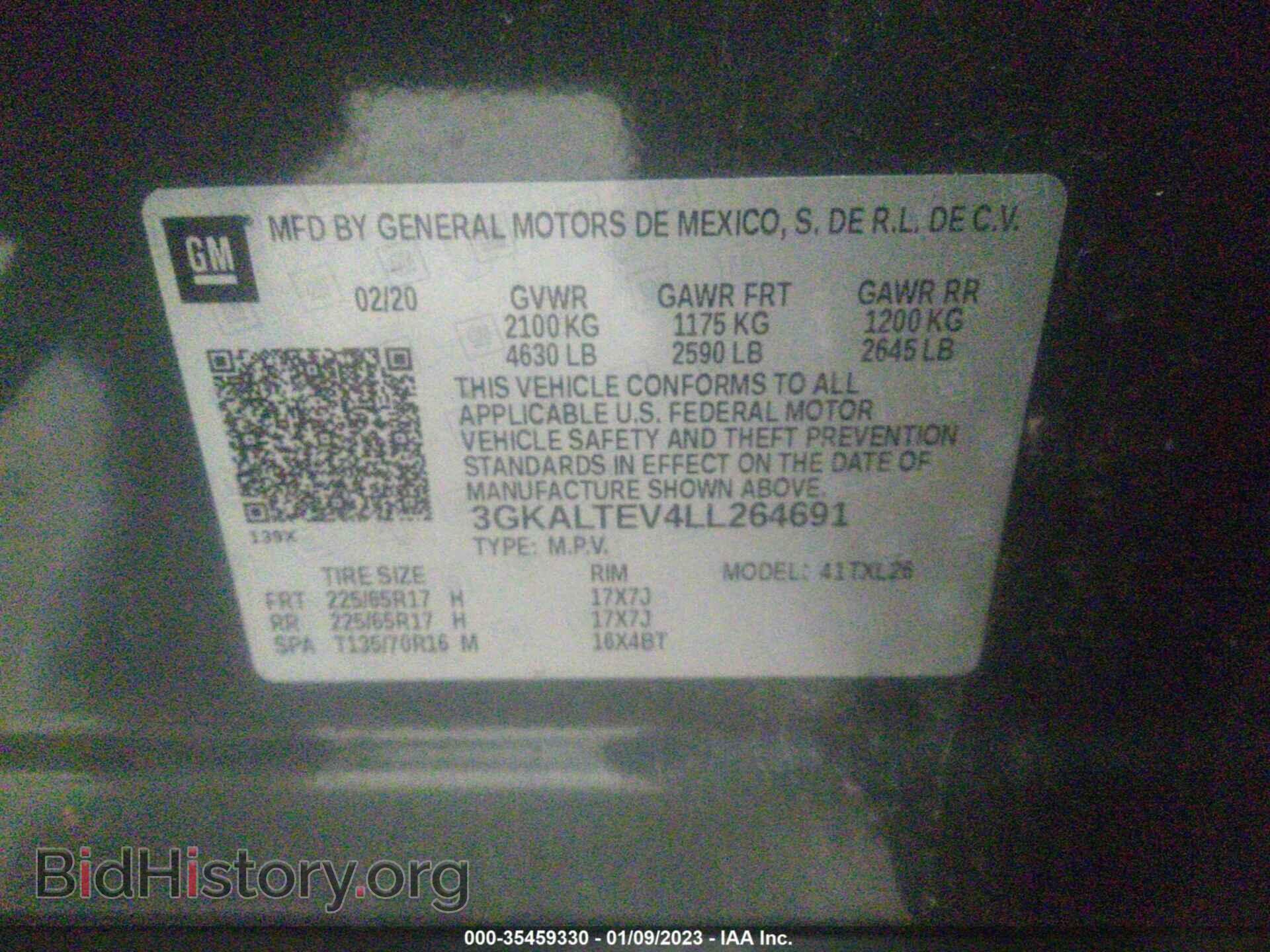 2020 GMC TERRAIN - VIN: 3GKALTEV4LL264691 - Photo 9