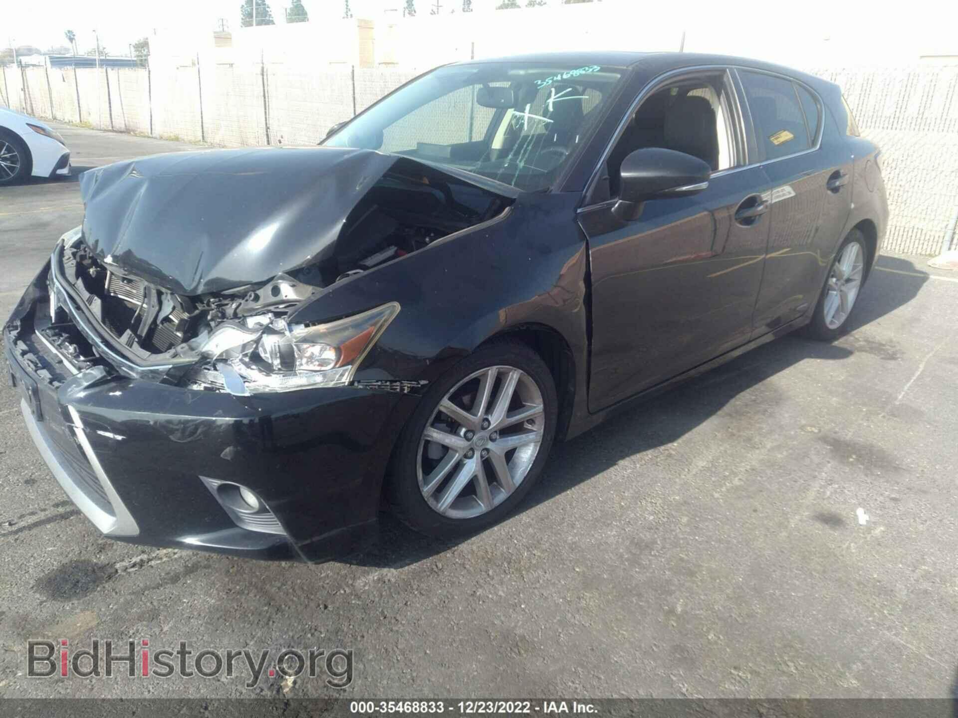 2014 LEXUS CT 200H - VIN: JTHKD5BH4E2183426 - Фото 2