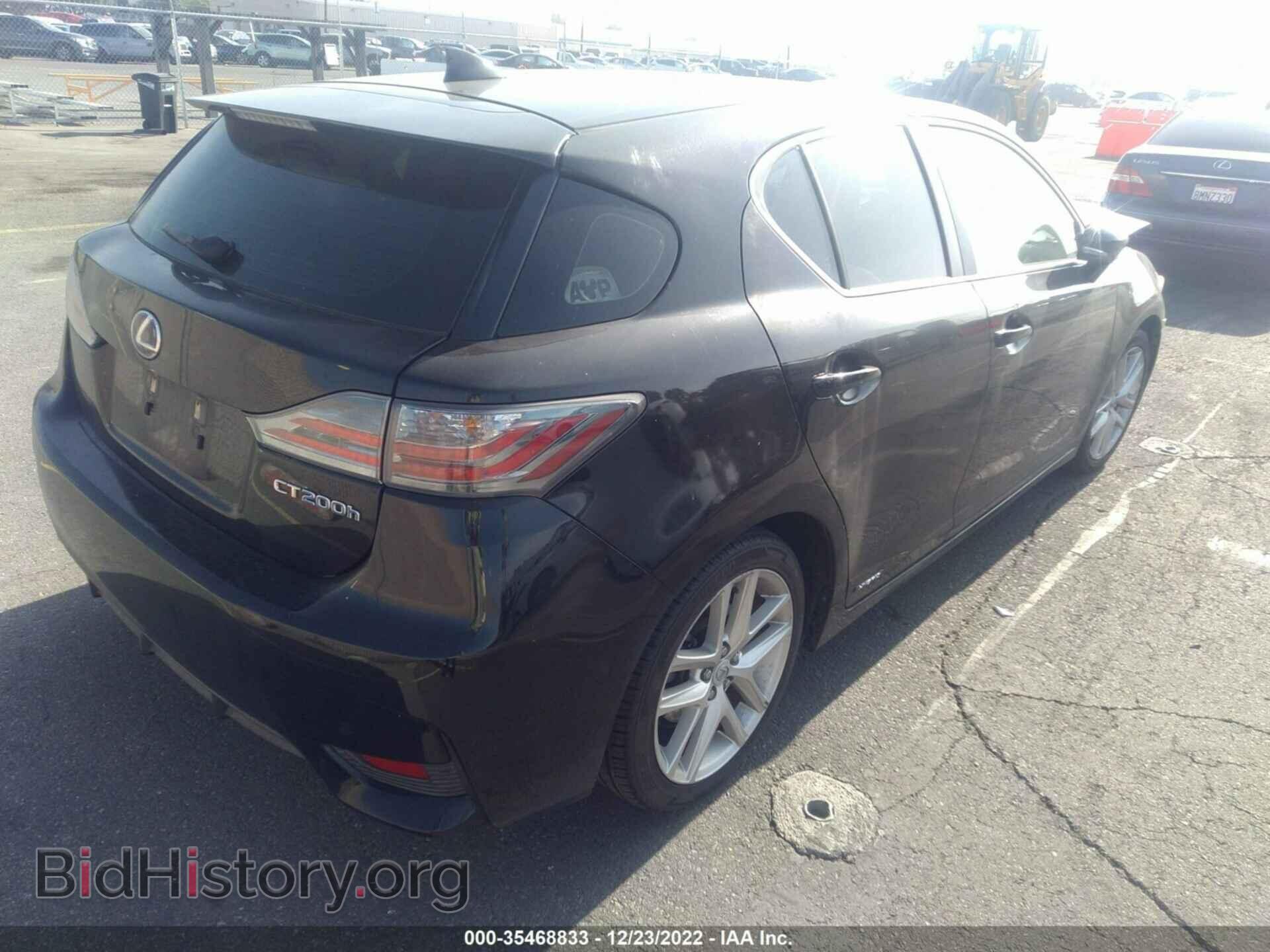 2014 LEXUS CT 200H - VIN: JTHKD5BH4E2183426 - Фото 4