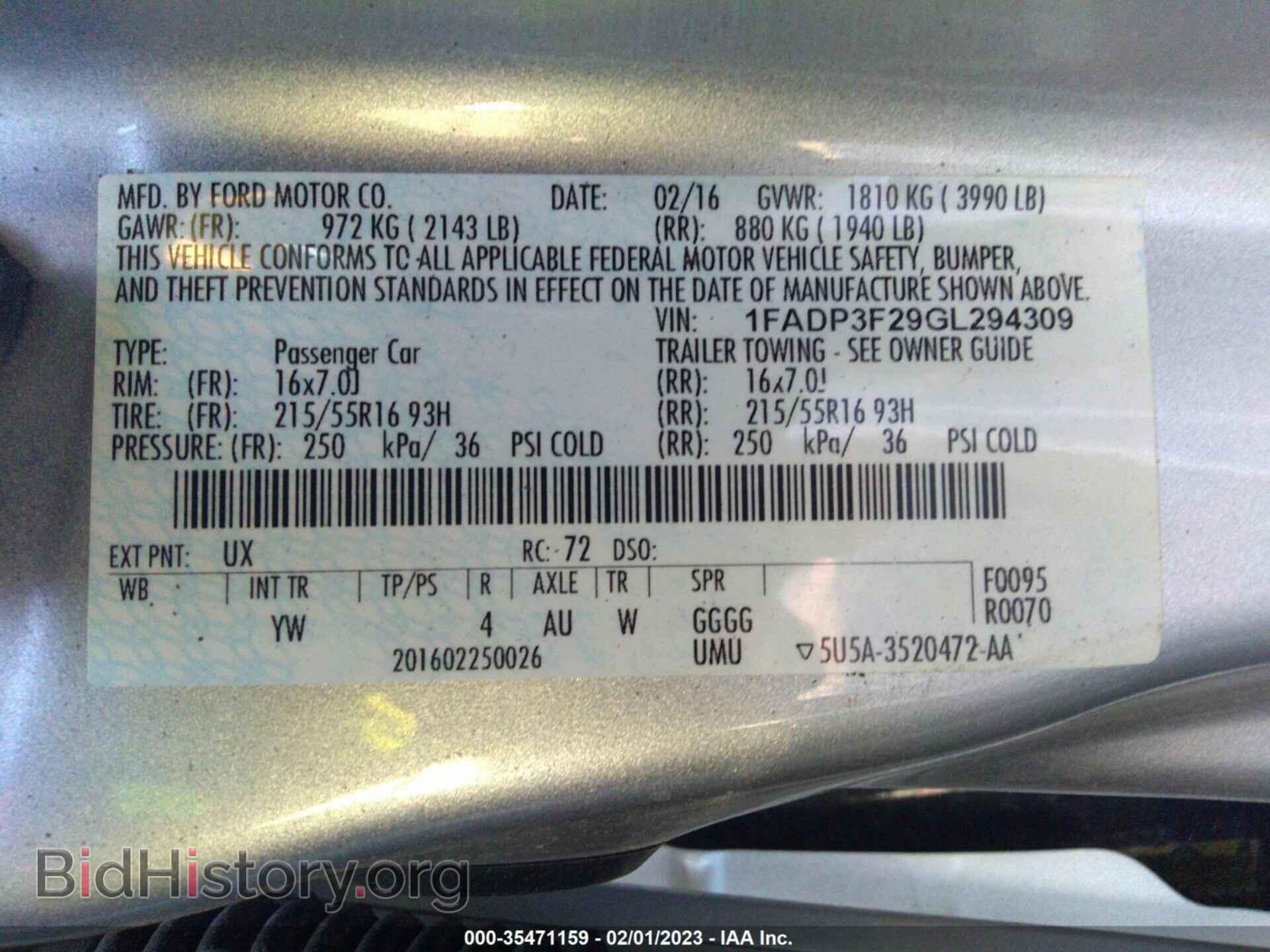 2016 FORD FOCUS - VIN: 1FADP3F29GL294309 - Photo 9