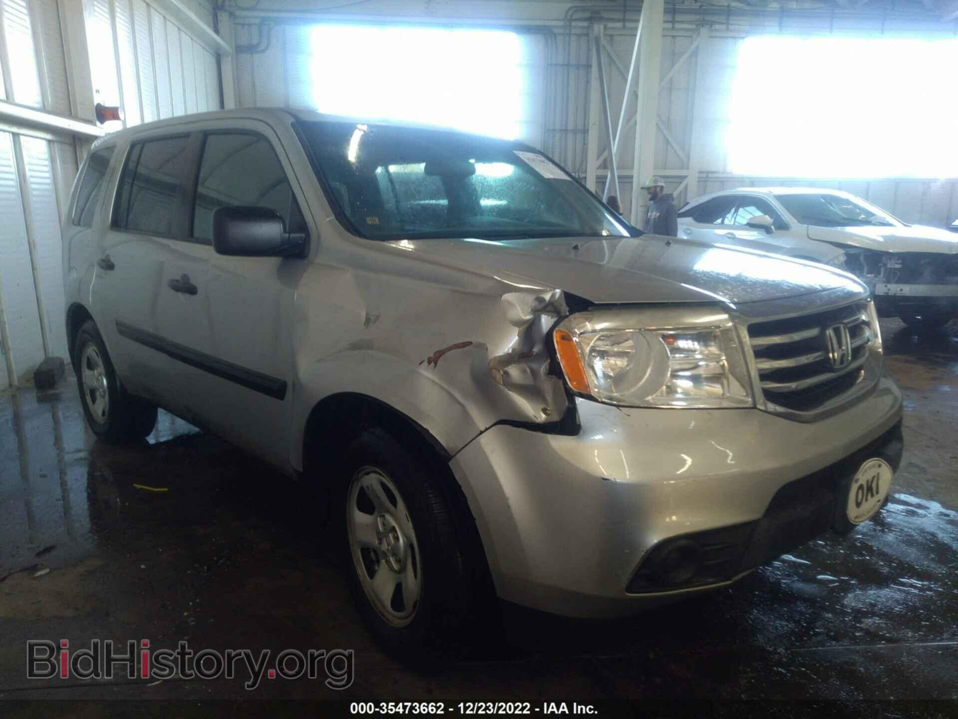 Photo 5FNYF3H21DB033802 - HONDA PILOT 2013