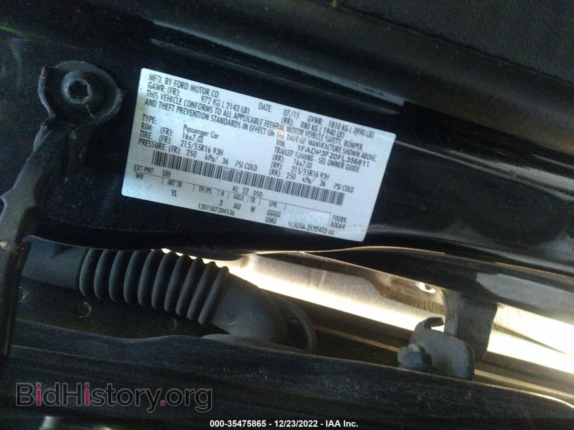 2015 FORD FOCUS - VIN: 1FADP3F20FL356811 - Фото 9