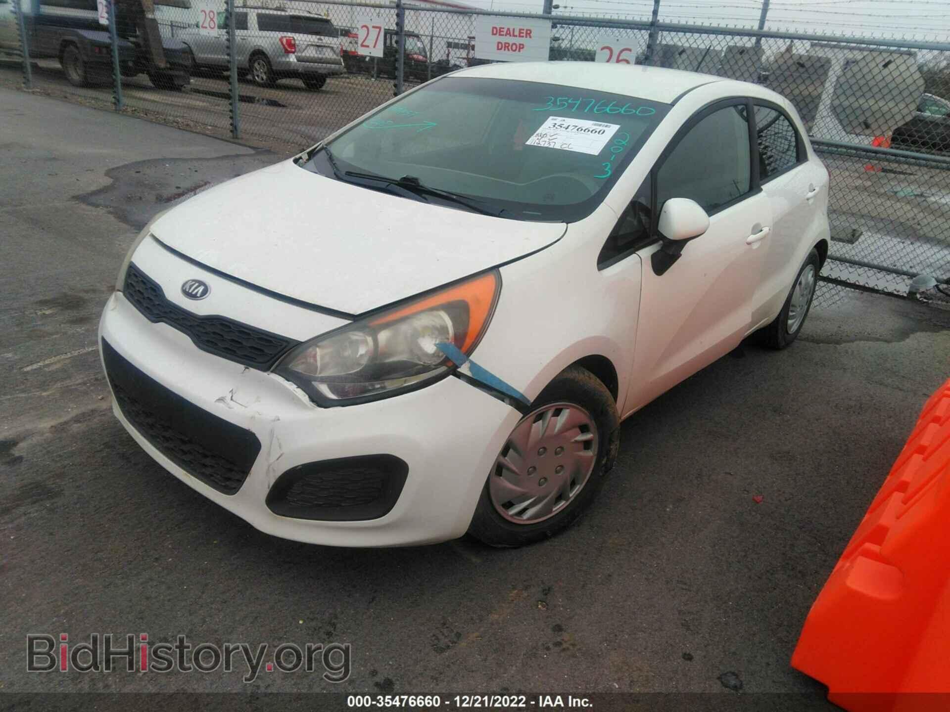 2013 KIA RIO - VIN: KNADM5A32D6231090 - Фото 2